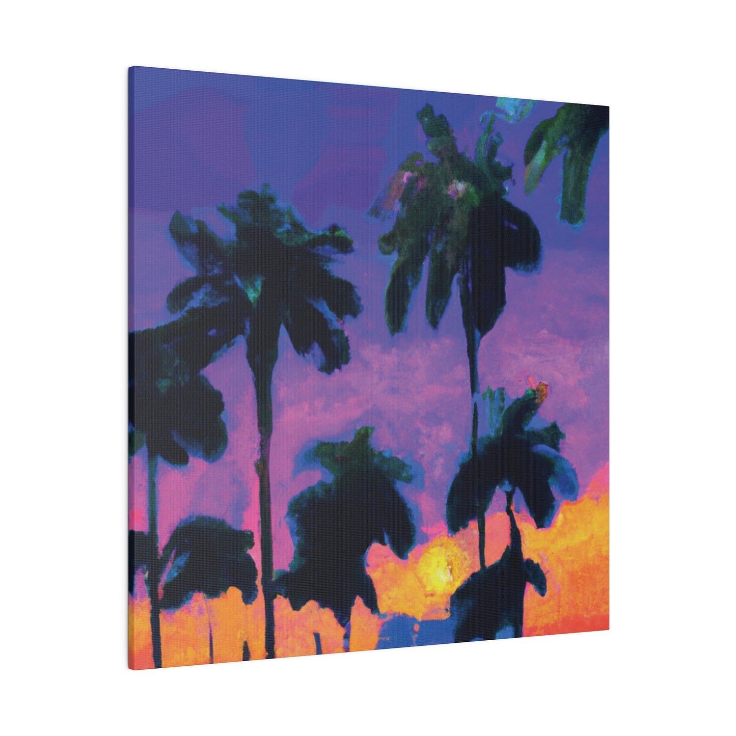 9232V - Miami Beach Sunset Painting Print | Miami | Beach | Sunset | Poster | Home Decor | Wall Art | Canvas