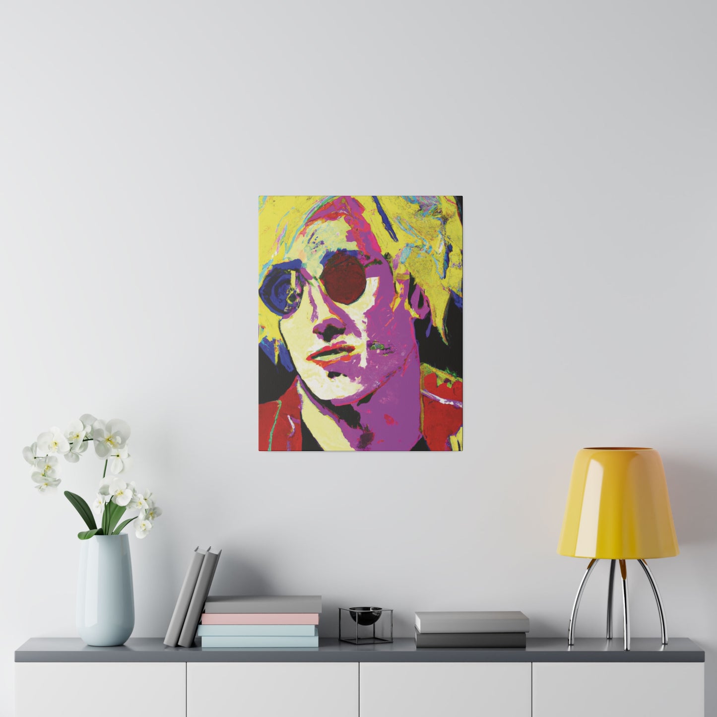 9642H - Rockstar Painting Print | Face | Abstract | Poster | Home Decor | Wall Art | Music Art | Canvas