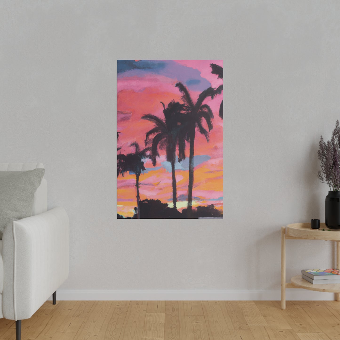 6349G - Miami Beach Sunset Painting Print | Miami | Beach | Sunset | Poster | Home Decor | Wall Art | Canvas