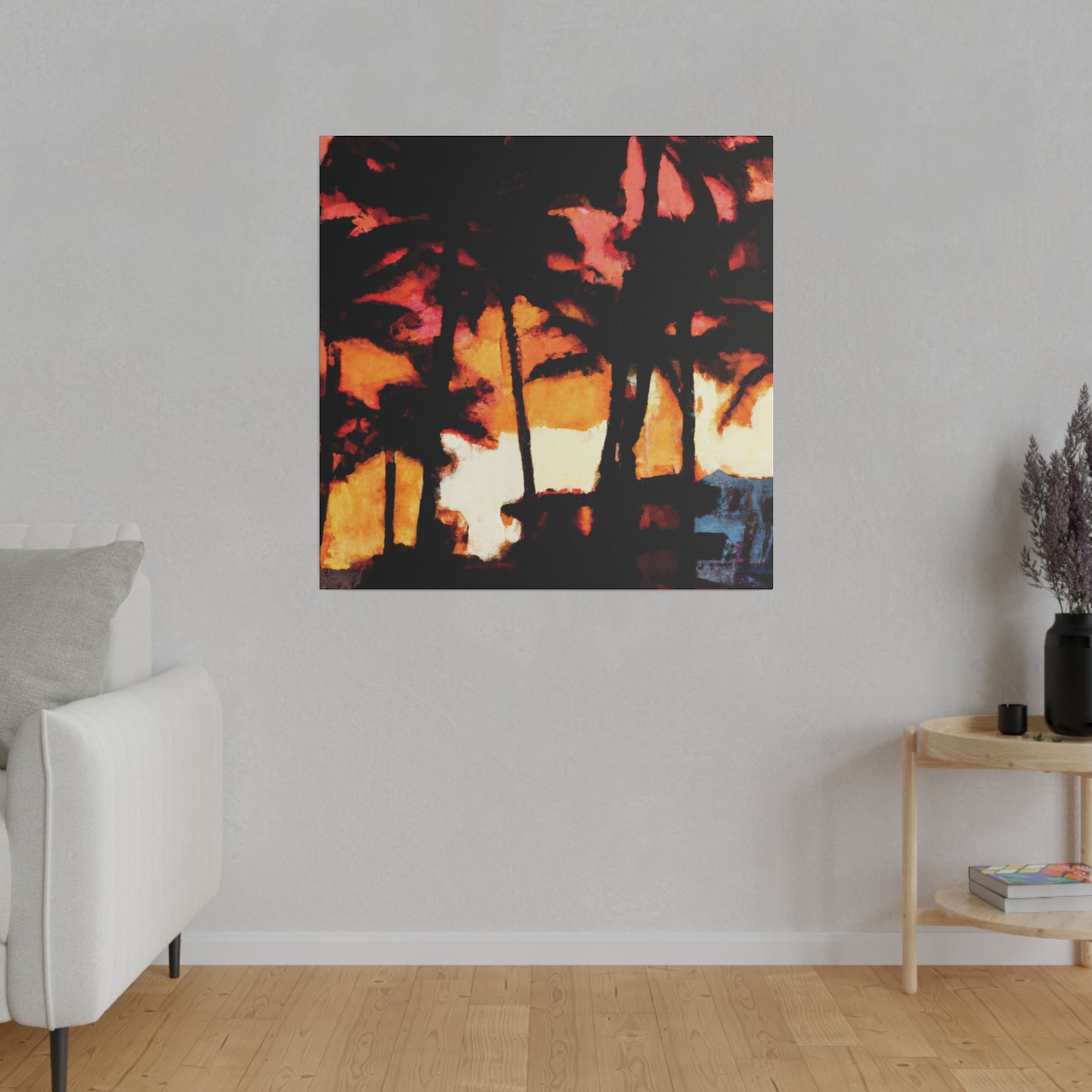 8498K - Miami Beach Sunset Painting Print | Miami | Beach | Sunset | Poster | Home Decor | Wall Art | Canvas