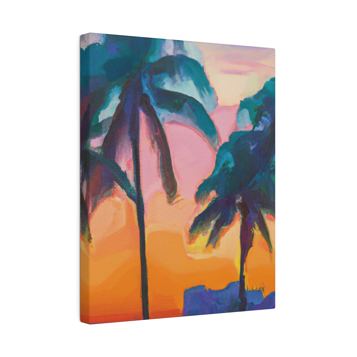 6494M - Miami Beach Sunset Painting Print | Miami | Beach | Sunset | Poster | Home Decor | Wall Art | Canvas