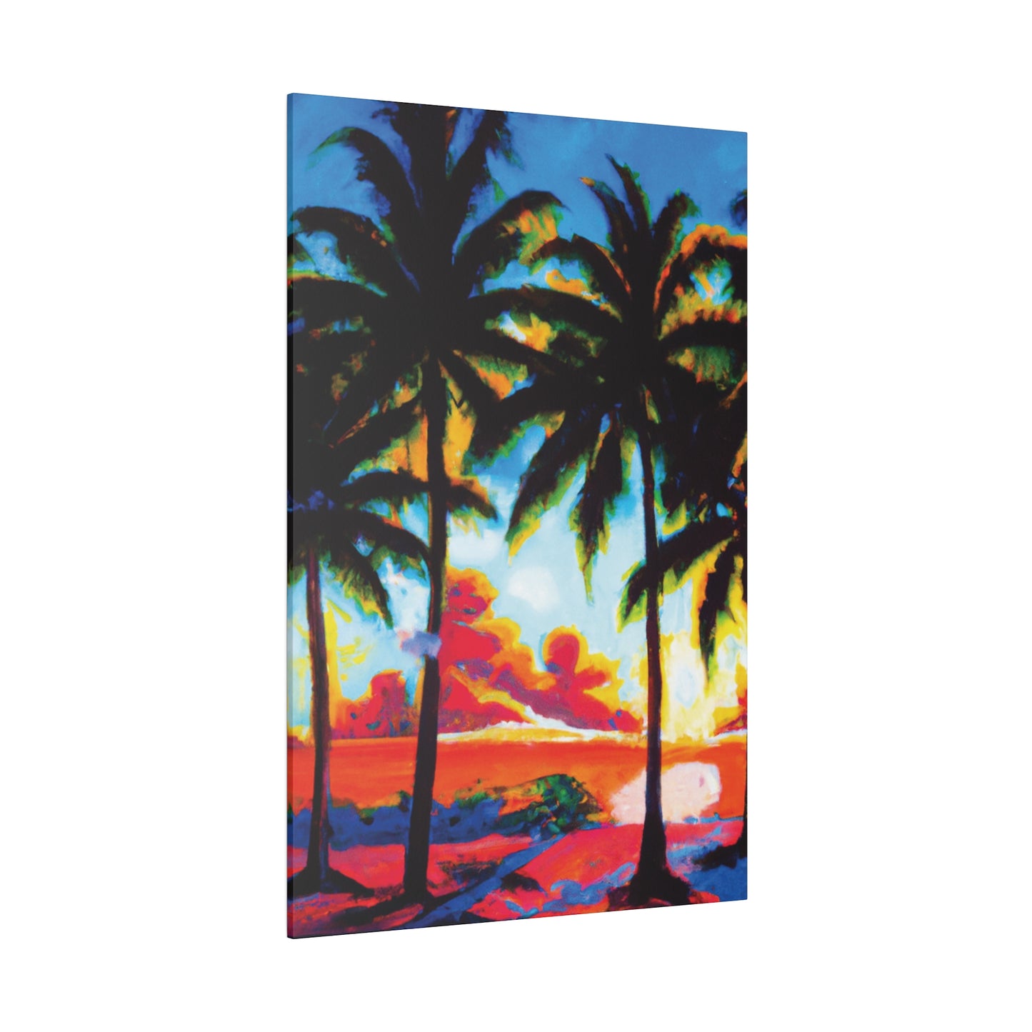 941Q - Miami Beach Sunset Painting Print | Miami | Beach | Sunset | Poster | Home Decor | Wall Art | Canvas
