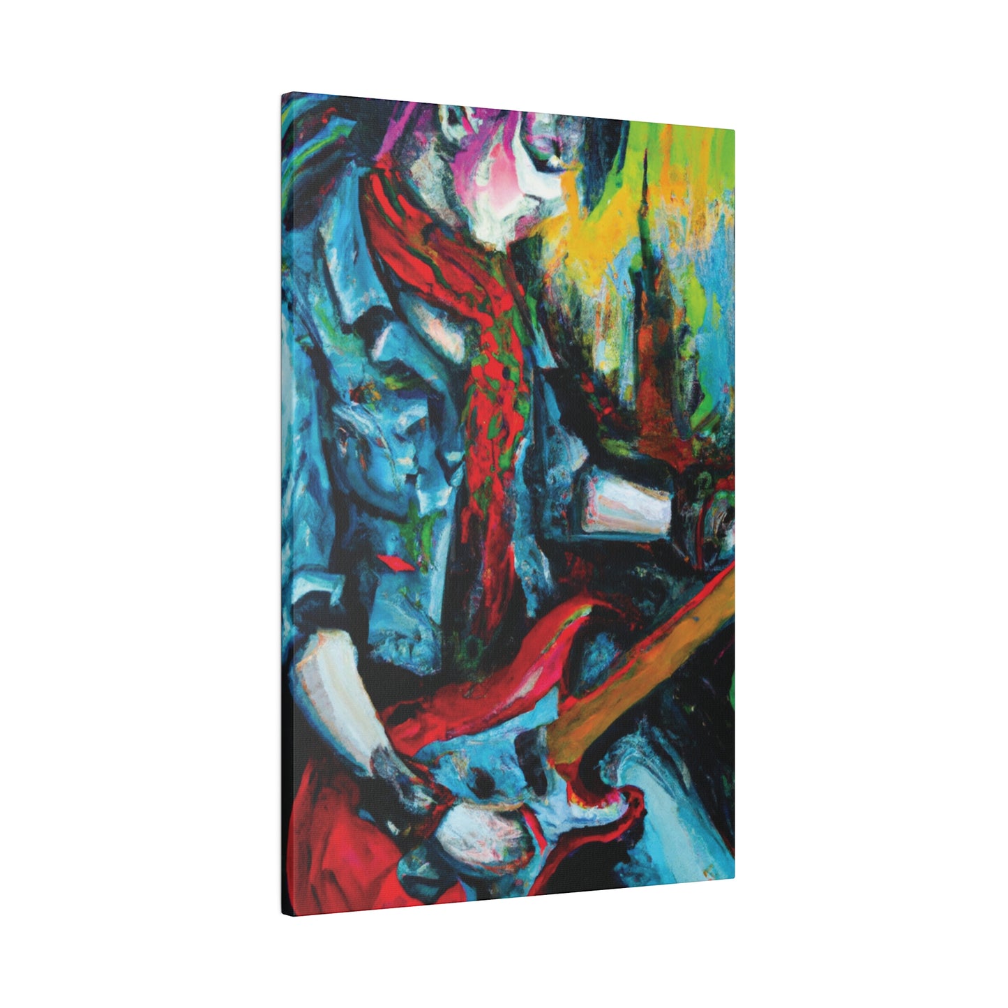 8367D - Rockstar Oil Painting Style Print | Poster | Home Decor | Wall Art | Music Art | Canvas