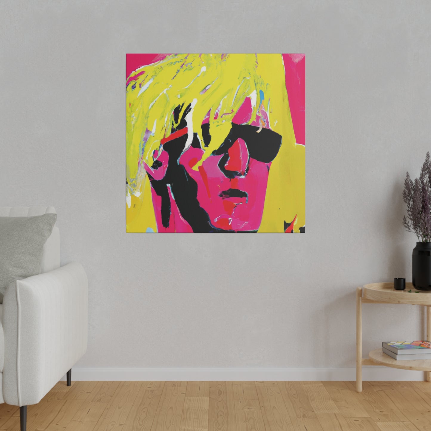 5130P - Rockstar Painting Print | Face | Abstract | Poster | Home Decor | Wall Art | Music Art | Canvas