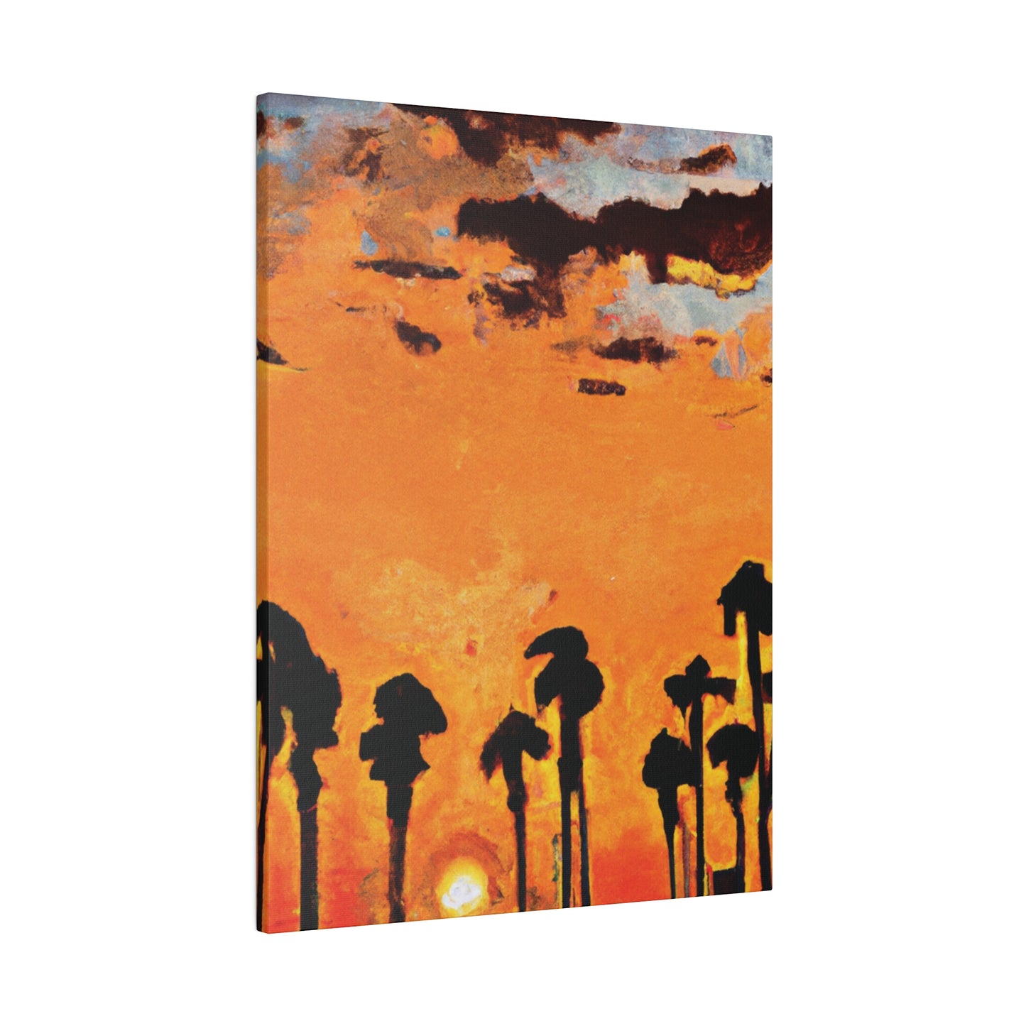 3231S - Miami Beach Sunset Painting Print | Miami | Beach | Sunset | Poster | Home Decor | Wall Art | Canvas