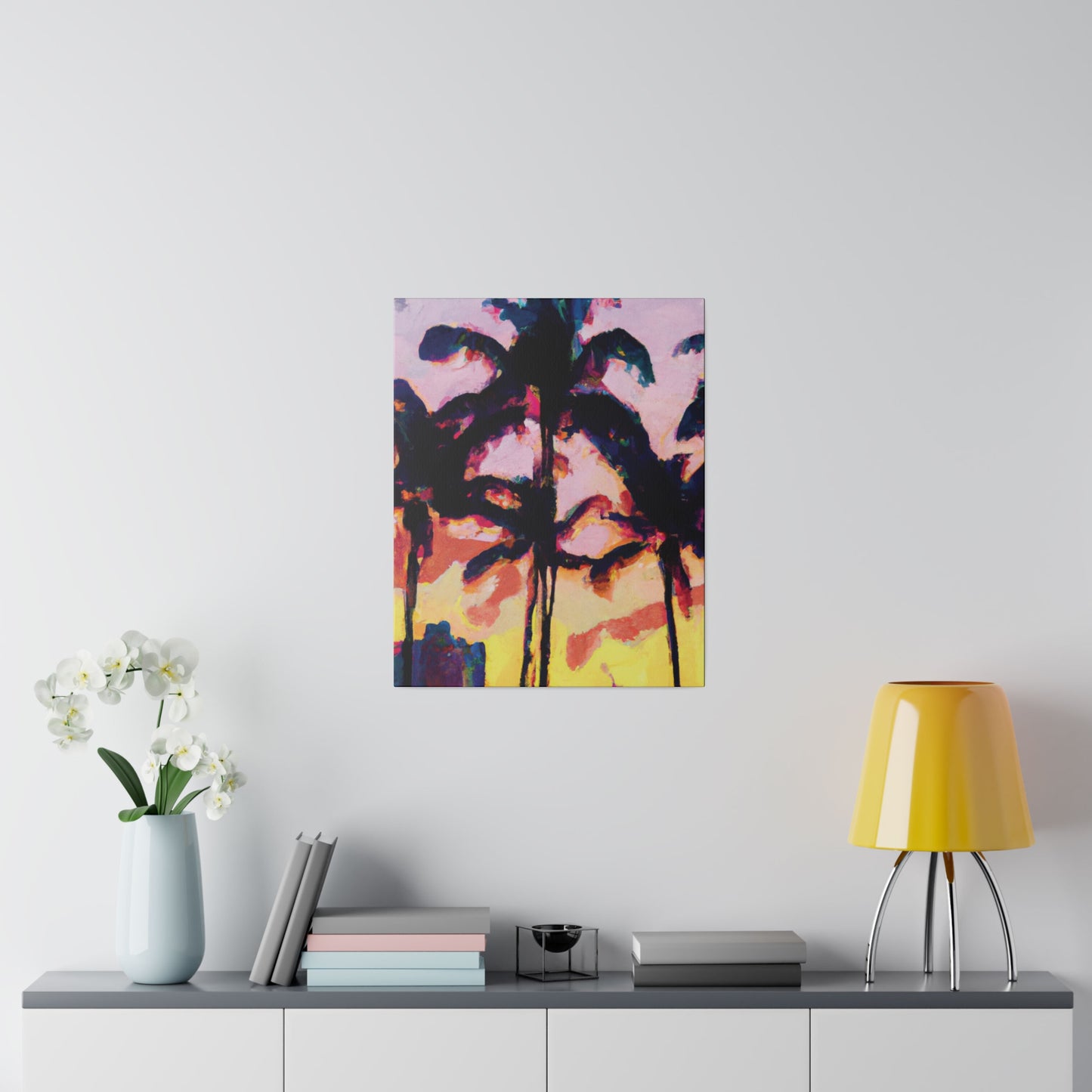 3398S - Miami Beach Sunset Painting Print | Miami | Beach | Sunset | Poster | Home Decor | Wall Art | Canvas