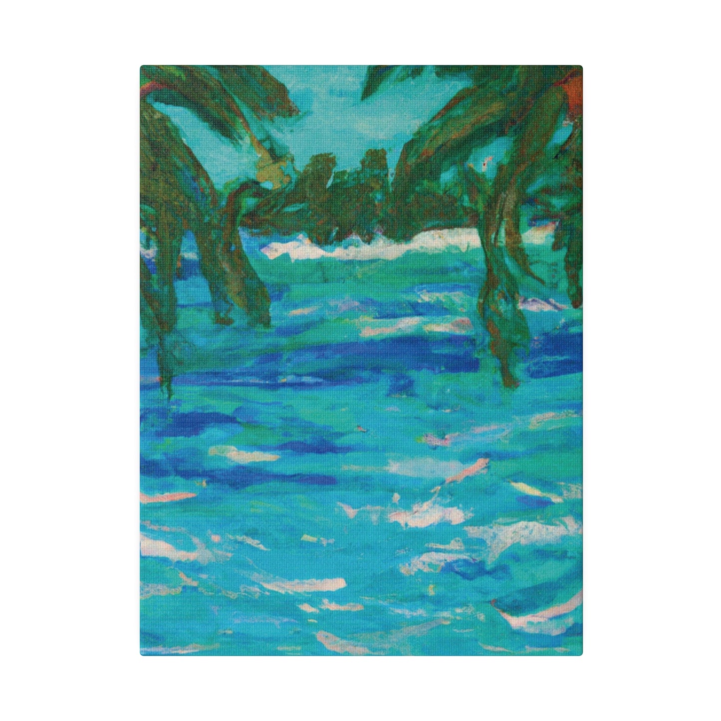 7482U - Bahamas Ocean Painting Print | Bahamas | Ocean | Beach | Poster | Home Decor | Wall Art | Canvas