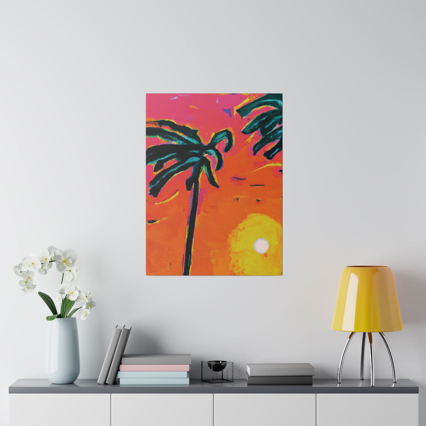 7273U - Miami Beach Sunset Painting Print | Miami | Beach | Sunset | Poster | Home Decor | Wall Art | Canvas