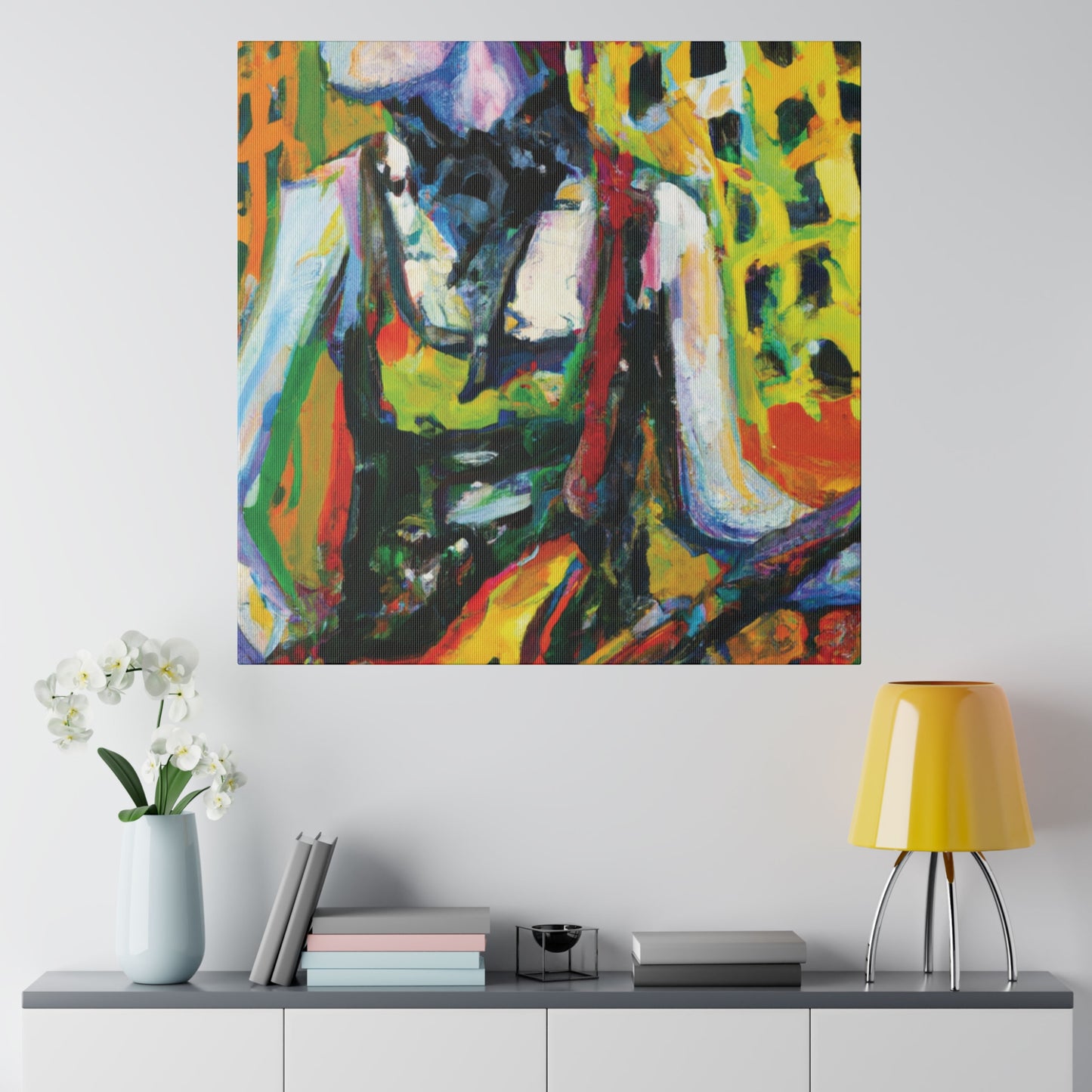 4793Z - Rockstar Oil Painting Style Print | Poster | Home Decor | Wall Art | Music Art | Canvas