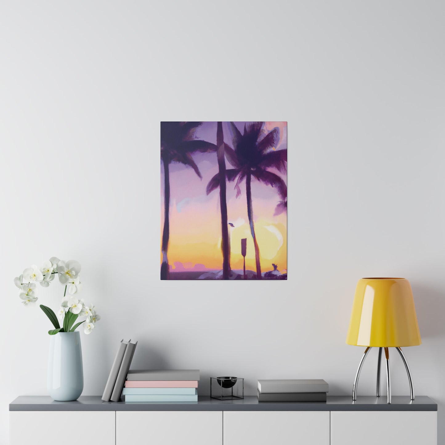 6137G - Miami Beach Sunset Painting Print | Miami | Beach | Sunset | Poster | Home Decor | Wall Art | Canvas