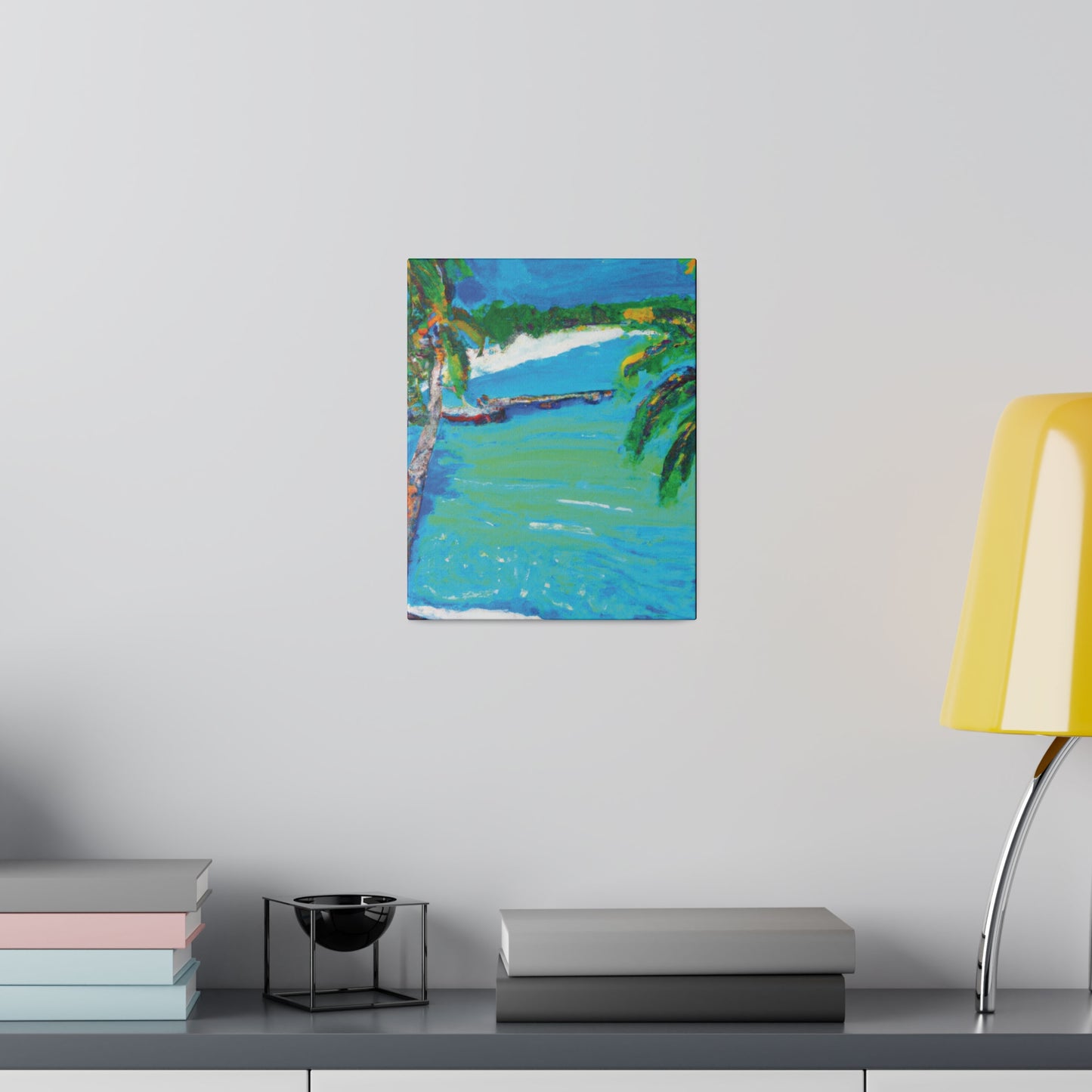 2499M - Bahamas Ocean Painting Print | Bahamas | Ocean | Beach | Poster | Home Decor | Wall Art | Canvas