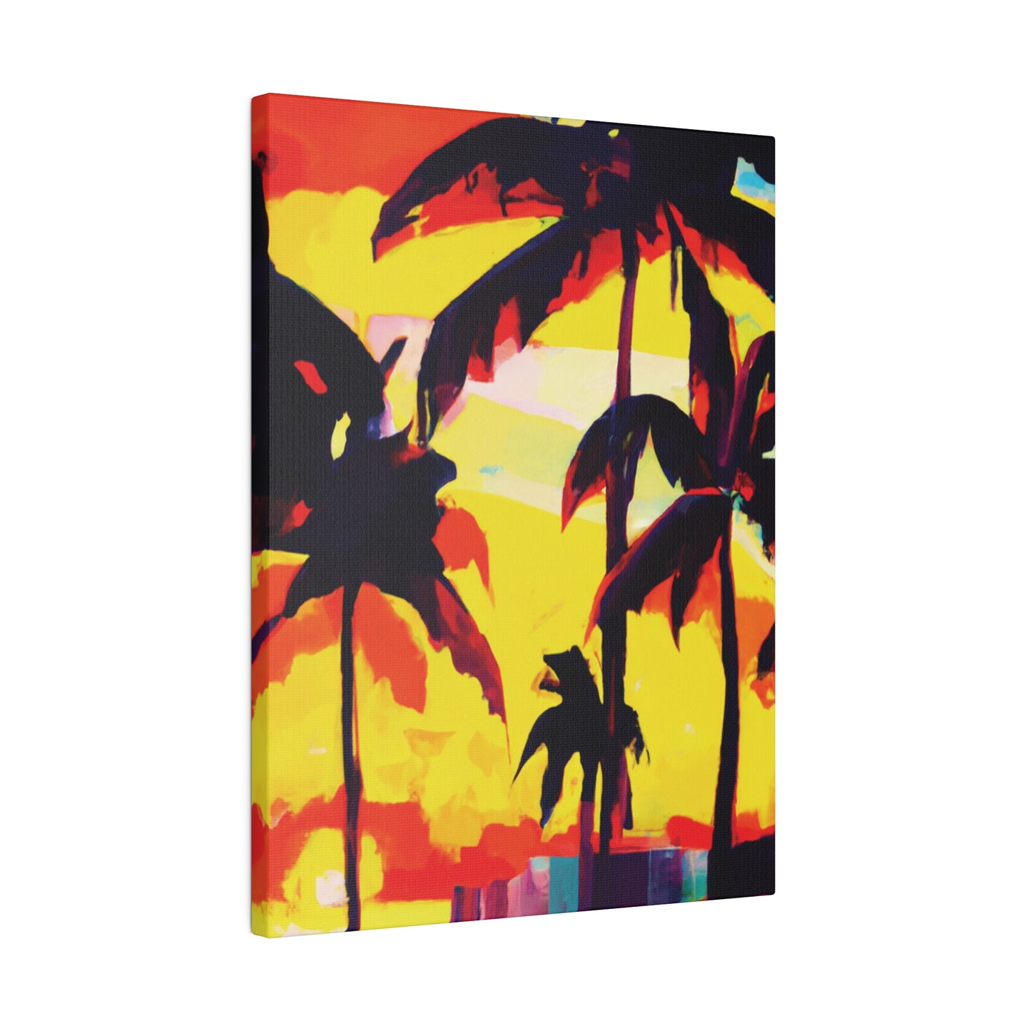 7643G - Miami Beach Sunset Painting Print | Miami | Beach | Sunset | Poster | Home Decor | Wall Art | Canvas