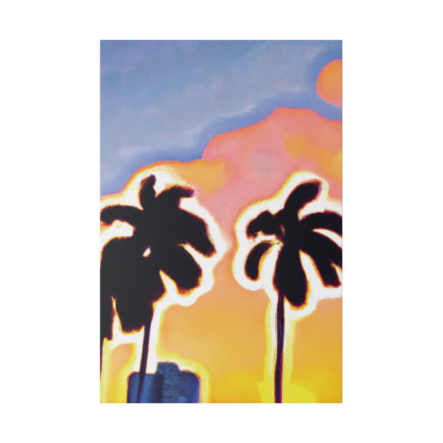 2766U - Miami Beach Sunset Painting Print | Miami | Beach | Sunset | Poster | Home Decor | Wall Art | Canvas