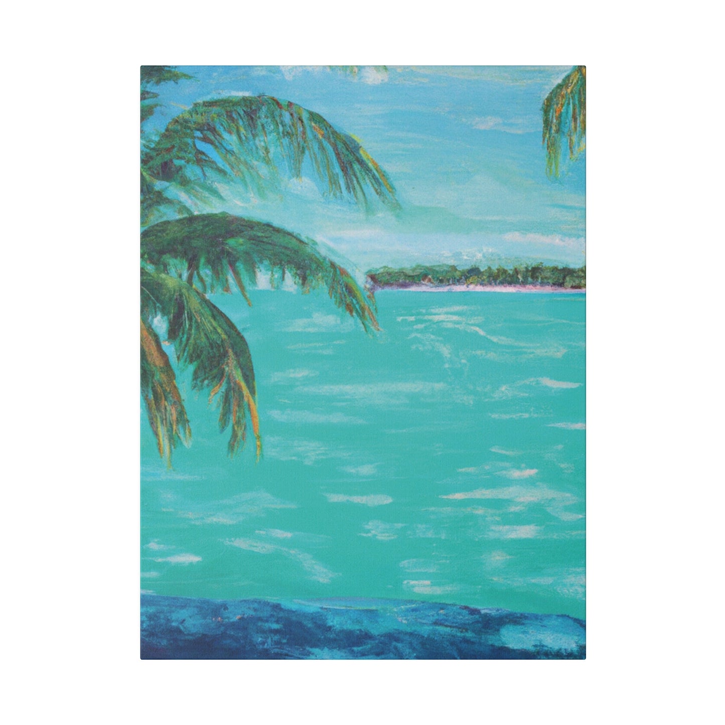 362P - Bahamas Ocean Painting Print | Bahamas | Ocean | Beach | Poster | Home Decor | Wall Art | Canvas