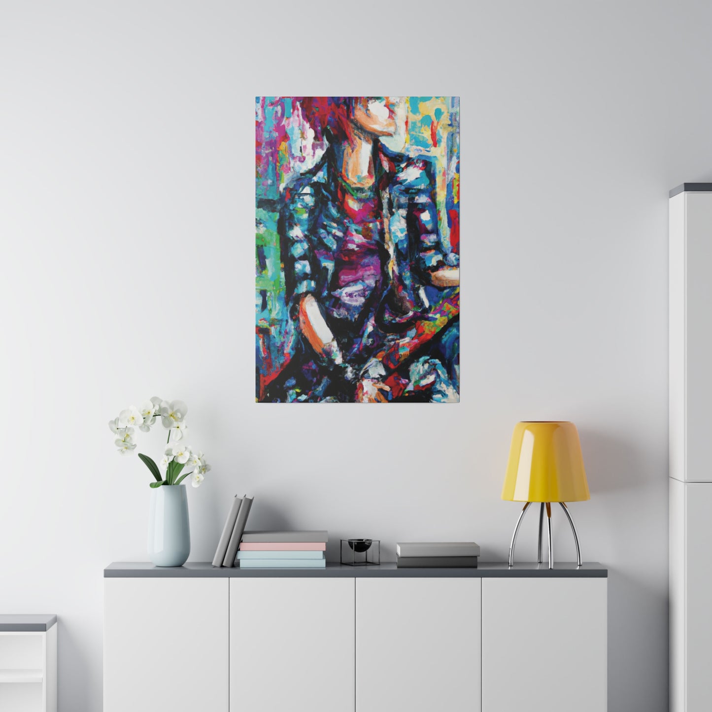 5033P - Rockstar Oil Painting Style Print | Poster | Home Decor | Wall Art | Music Art | Canvas