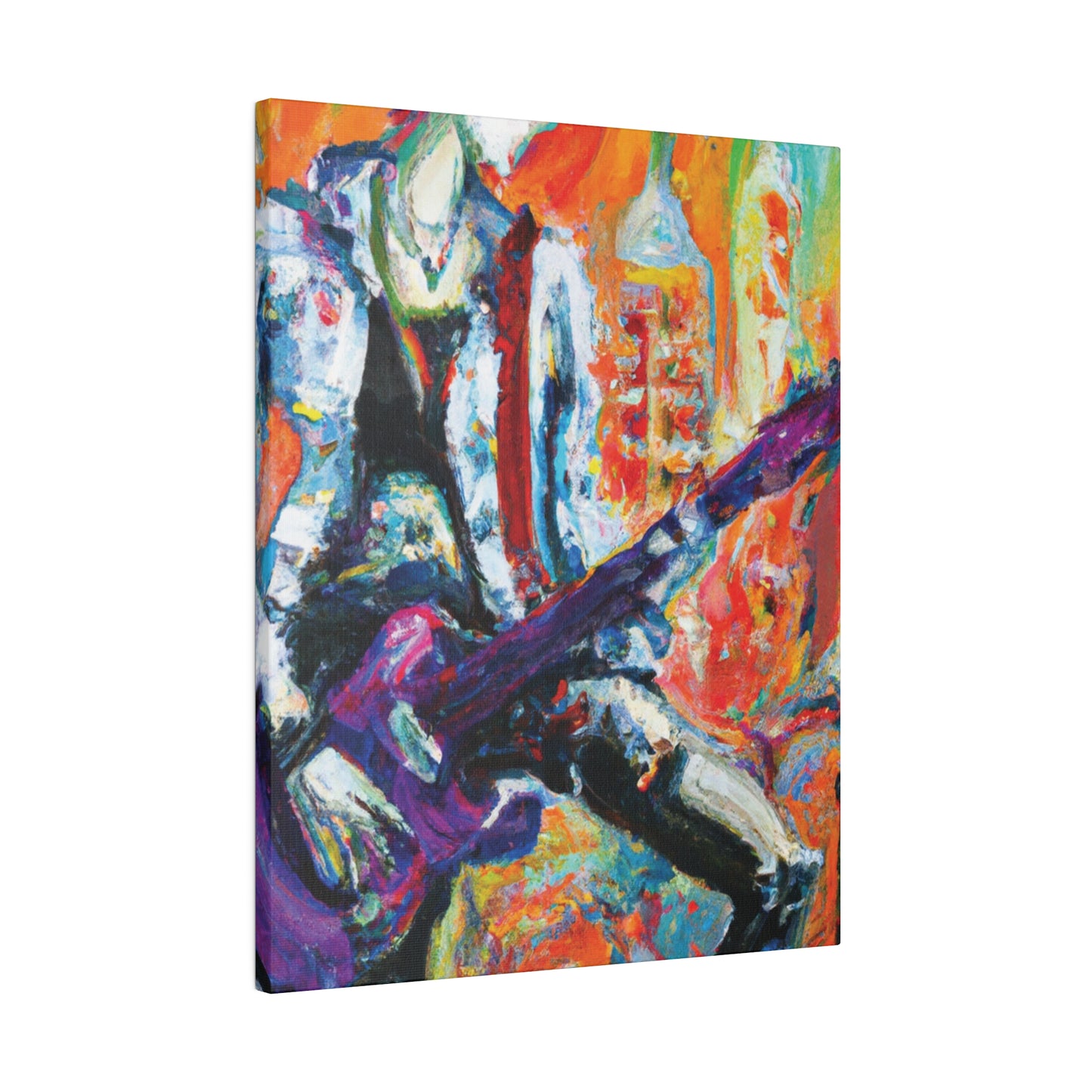 6891P - Rockstar Oil Painting Style Print | Poster | Home Decor | Wall Art | Music Art | Canvas