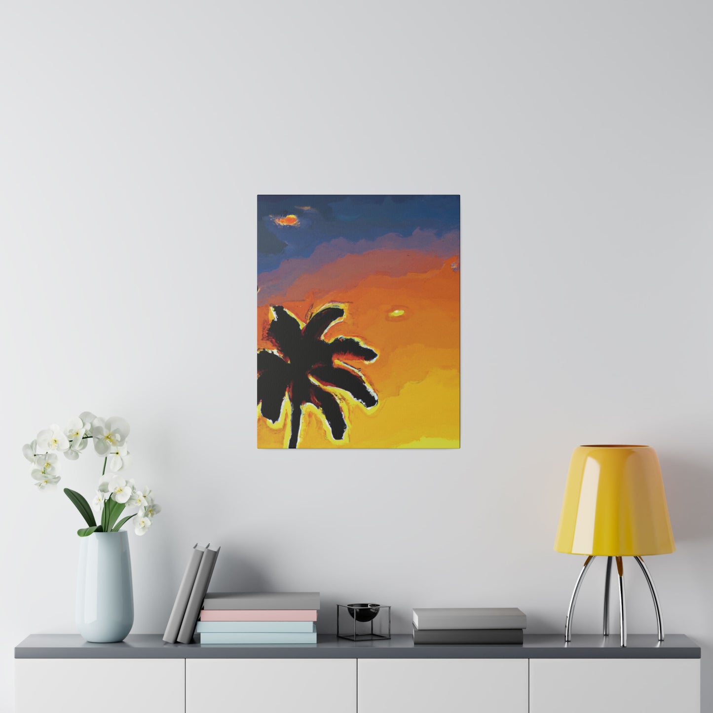 8720W - Miami Beach Sunset Painting Print | Miami | Beach | Sunset | Poster | Home Decor | Wall Art | Canvas