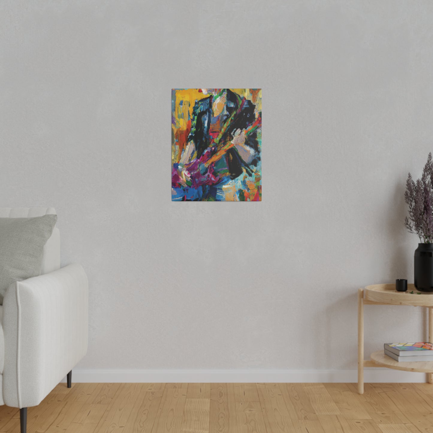 4813Q - Rockstar Oil Painting Style Print | Poster | Home Decor | Wall Art | Music Art | Canvas