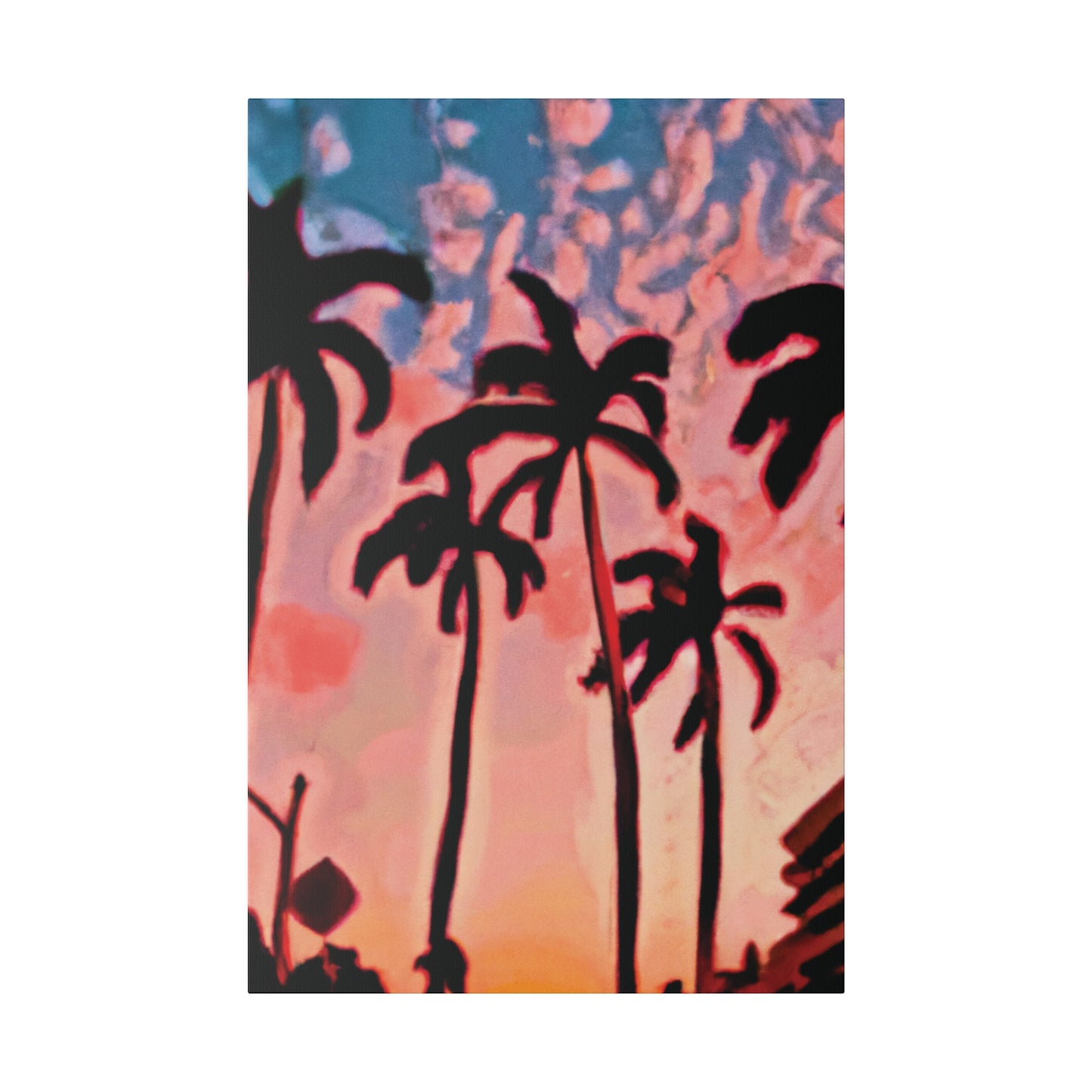 3784J - Miami Beach Sunset Painting Print | Miami | Beach | Sunset | Poster | Home Decor | Wall Art | Canvas