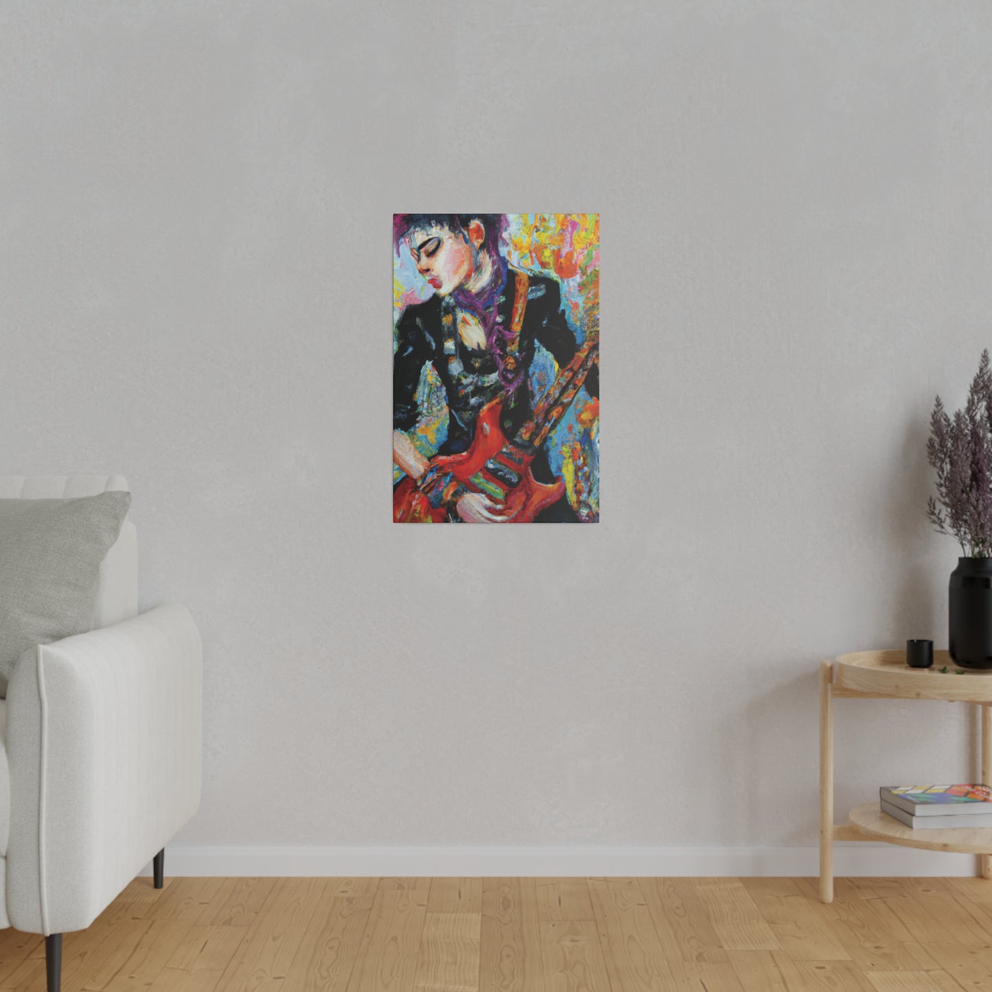 7123G - Rockstar Oil Painting Style Print | Poster | Home Decor | Wall Art | Music Art | Canvas