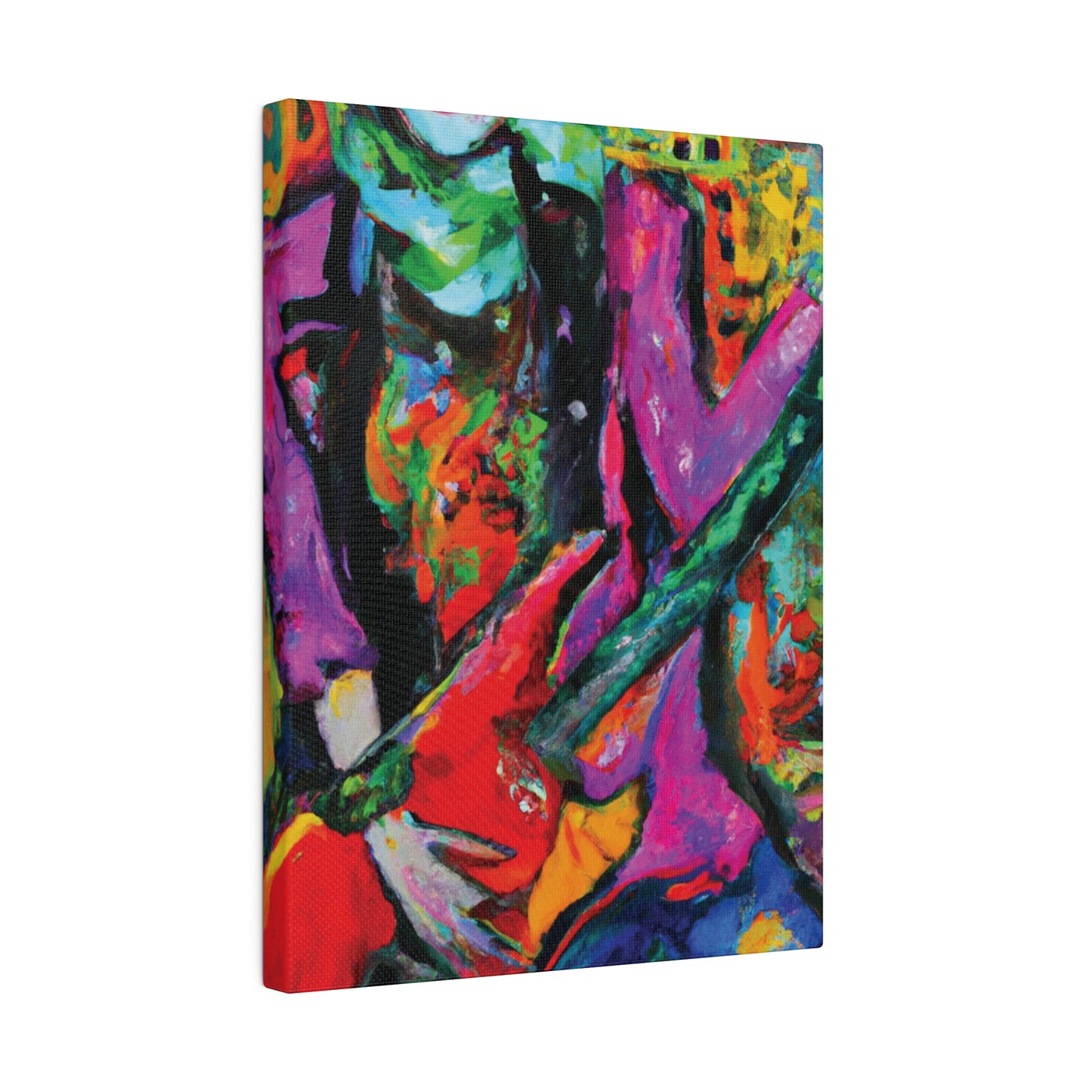 3861D - Rockstar Oil Painting Style Print | Poster | Home Decor | Wall Art | Music Art | Canvas