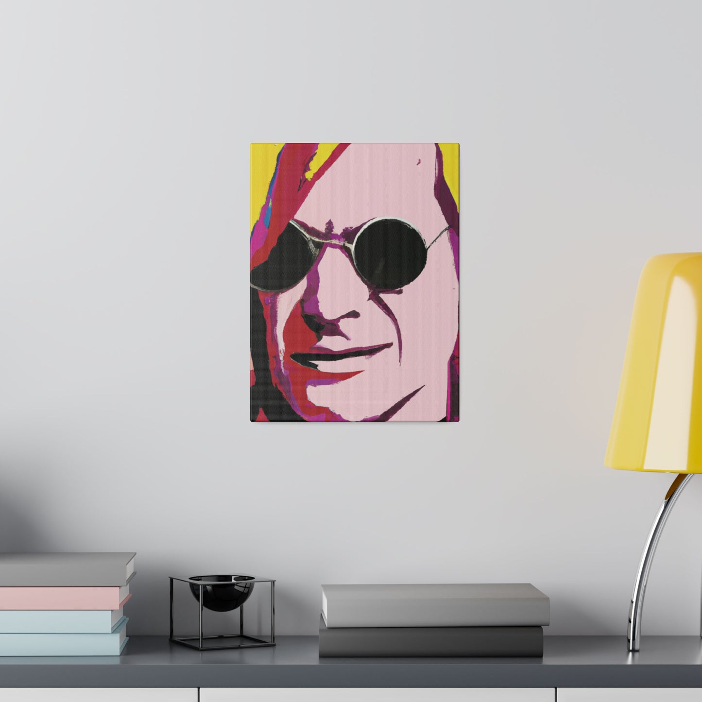 4125F - Rockstar Painting Print | Face | Abstract | Poster | Home Decor | Wall Art | Music Art | Canvas