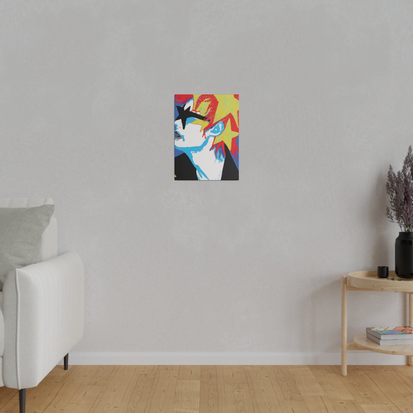 9245E - Rockstar Painting Print | Face | Abstract | Poster | Home Decor | Wall Art | Music Art | Canvas