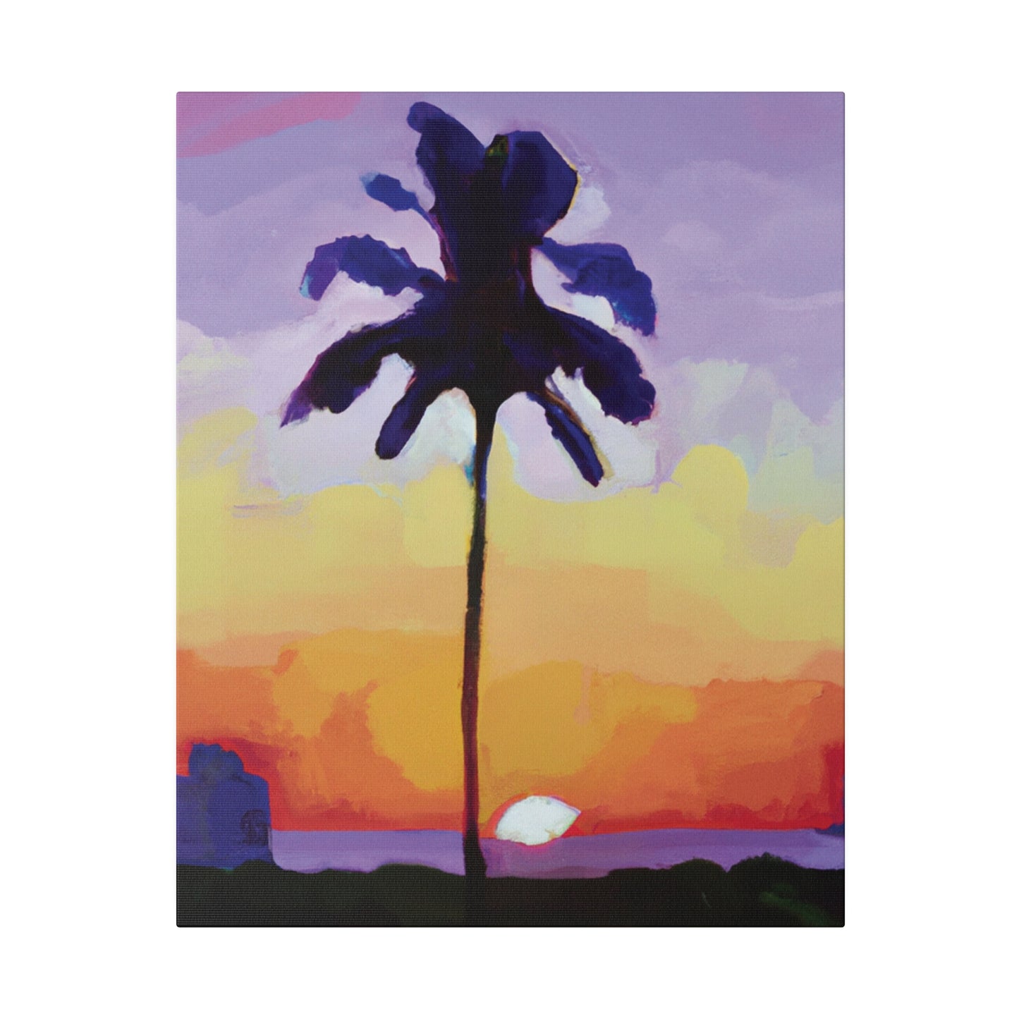 8495G - Miami Beach Sunset Painting Print | Miami | Beach | Sunset | Poster | Home Decor | Wall Art | Canvas