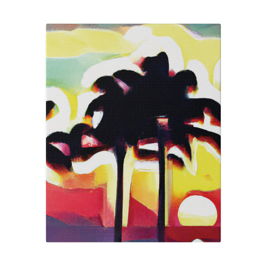 4134X - Miami Beach Sunset Painting Print | Miami | Beach | Sunset | Poster | Home Decor | Wall Art | Canvas