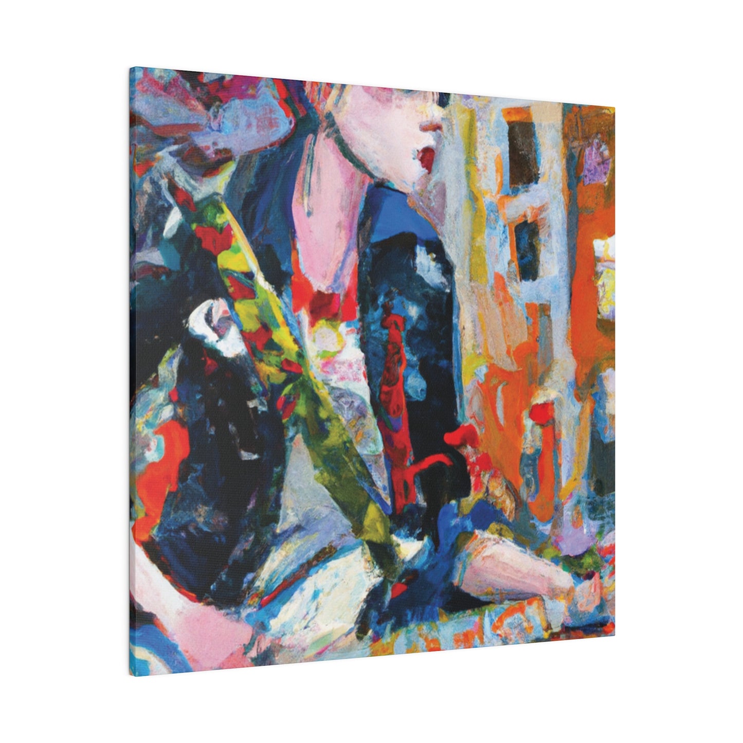 3276D - Rockstar Oil Painting Style Print | Poster | Home Decor | Wall Art | Music Art | Canvas