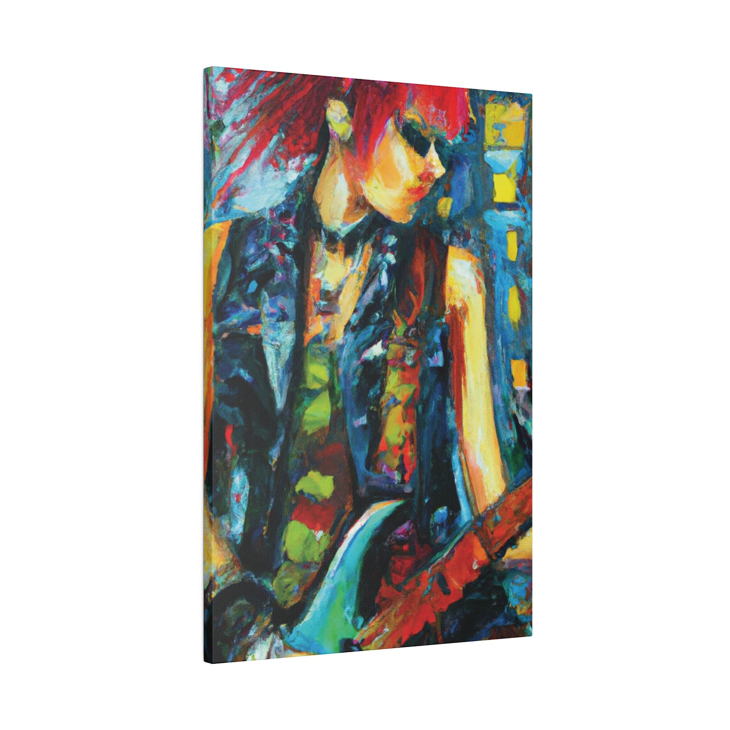 8541R - Rockstar Oil Painting Style Print | Poster | Home Decor | Wall Art | Music Art | Canvas