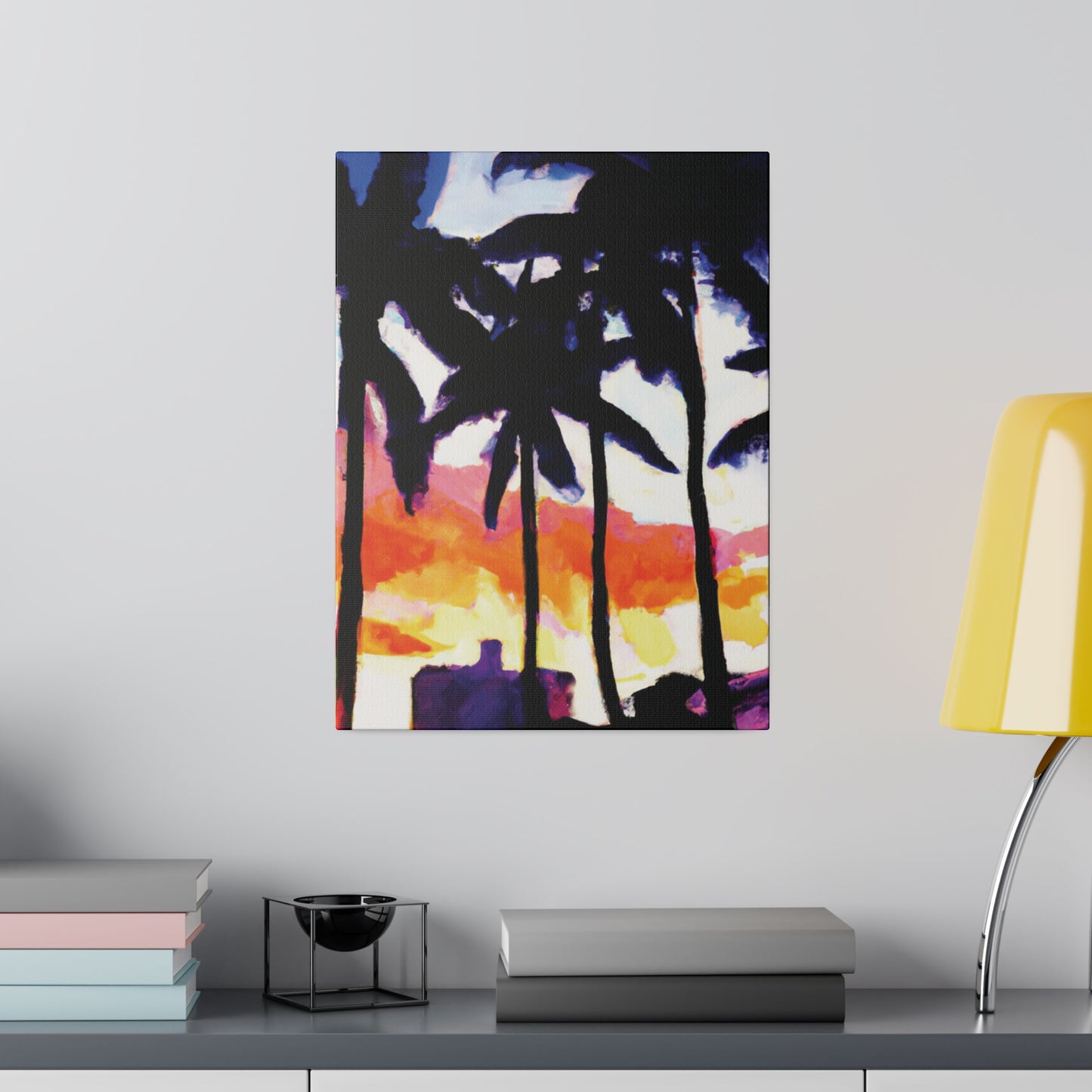 5637U - Miami Beach Sunset Painting Print | Miami | Beach | Sunset | Poster | Home Decor | Wall Art | Canvas