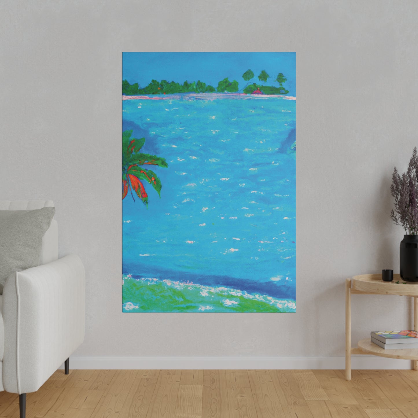 5286G - Bahamas Ocean Painting Print | Bahamas | Ocean | Beach | Poster | Home Decor | Wall Art | Canvas