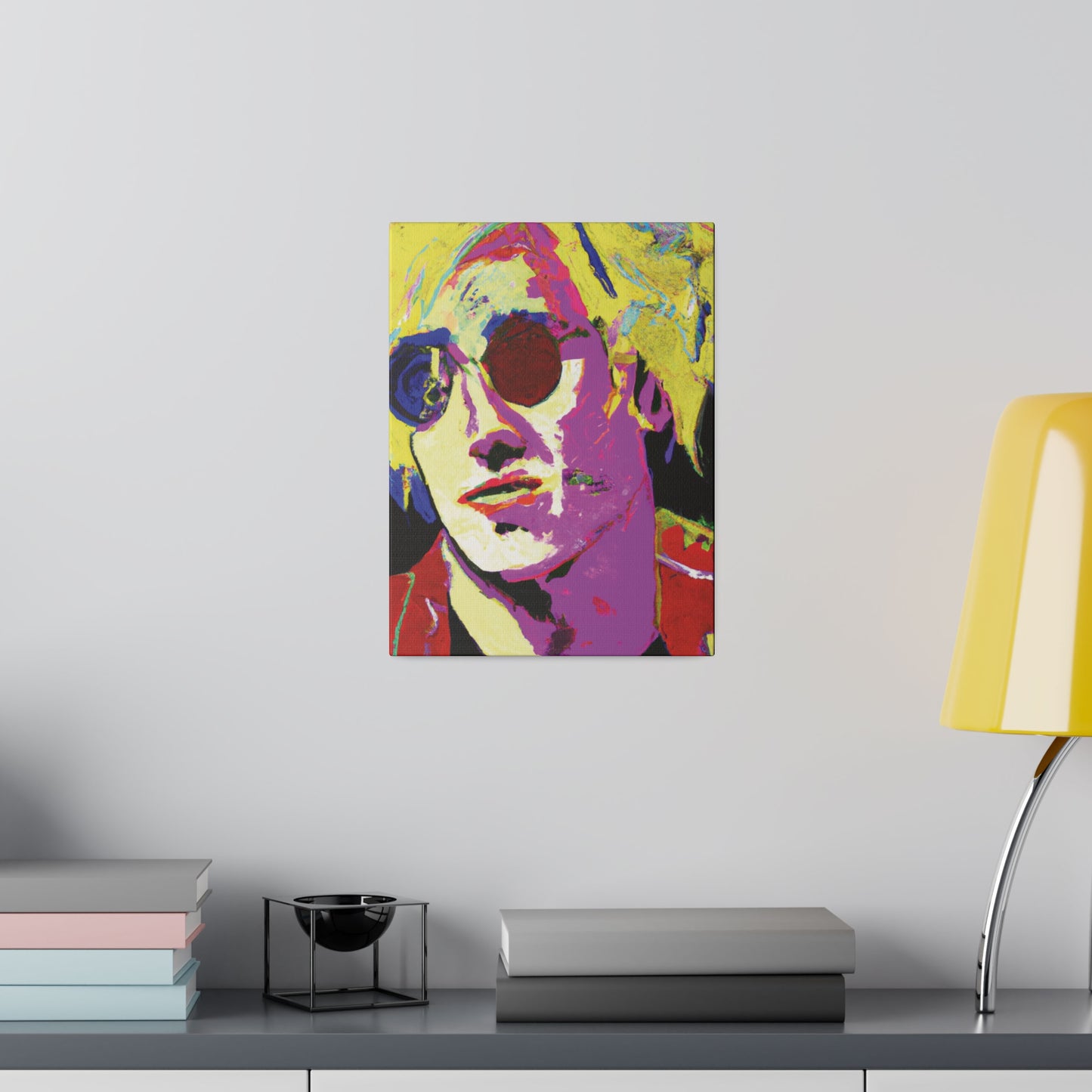 9642H - Rockstar Painting Print | Face | Abstract | Poster | Home Decor | Wall Art | Music Art | Canvas