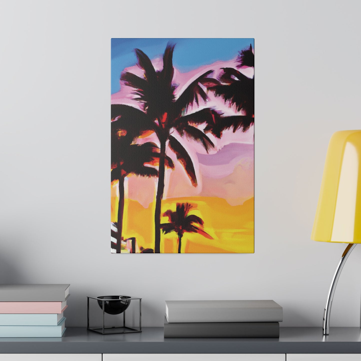 742X - Miami Beach Sunset Painting Print | Miami | Beach | Sunset | Poster | Home Decor | Wall Art | Canvas