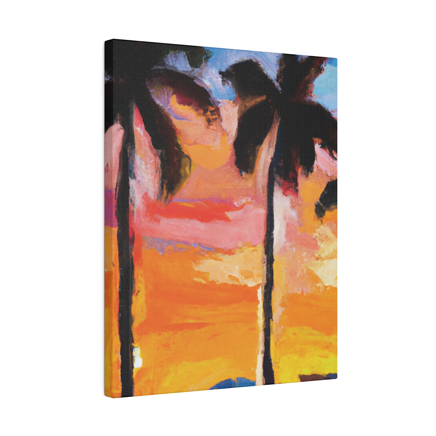 3236E - Miami Beach Sunset Painting Print | Miami | Beach | Sunset | Poster | Home Decor | Wall Art | Canvas