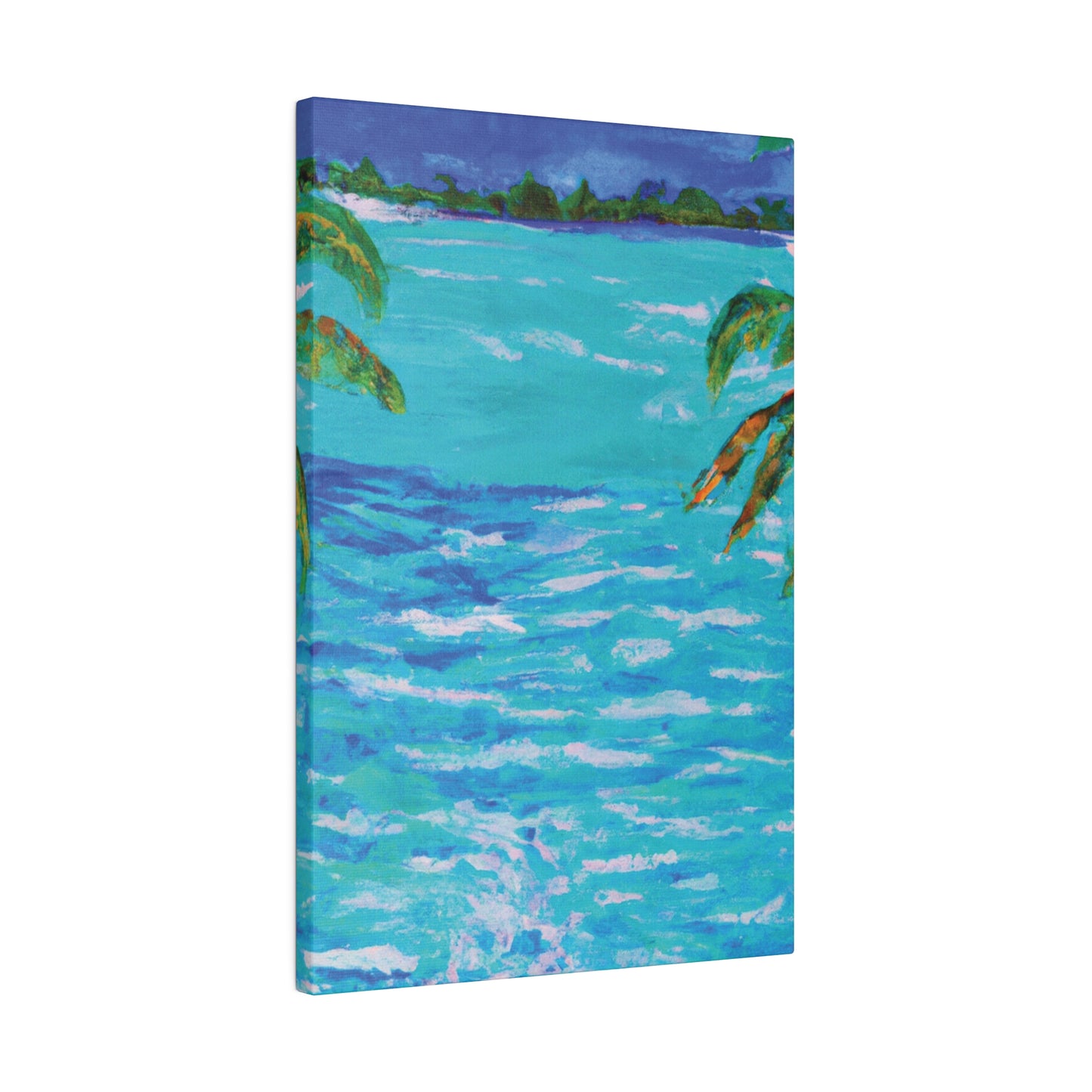 5802L - Bahamas Ocean Painting Print | Bahamas | Ocean | Beach | Poster | Home Decor | Wall Art | Canvas