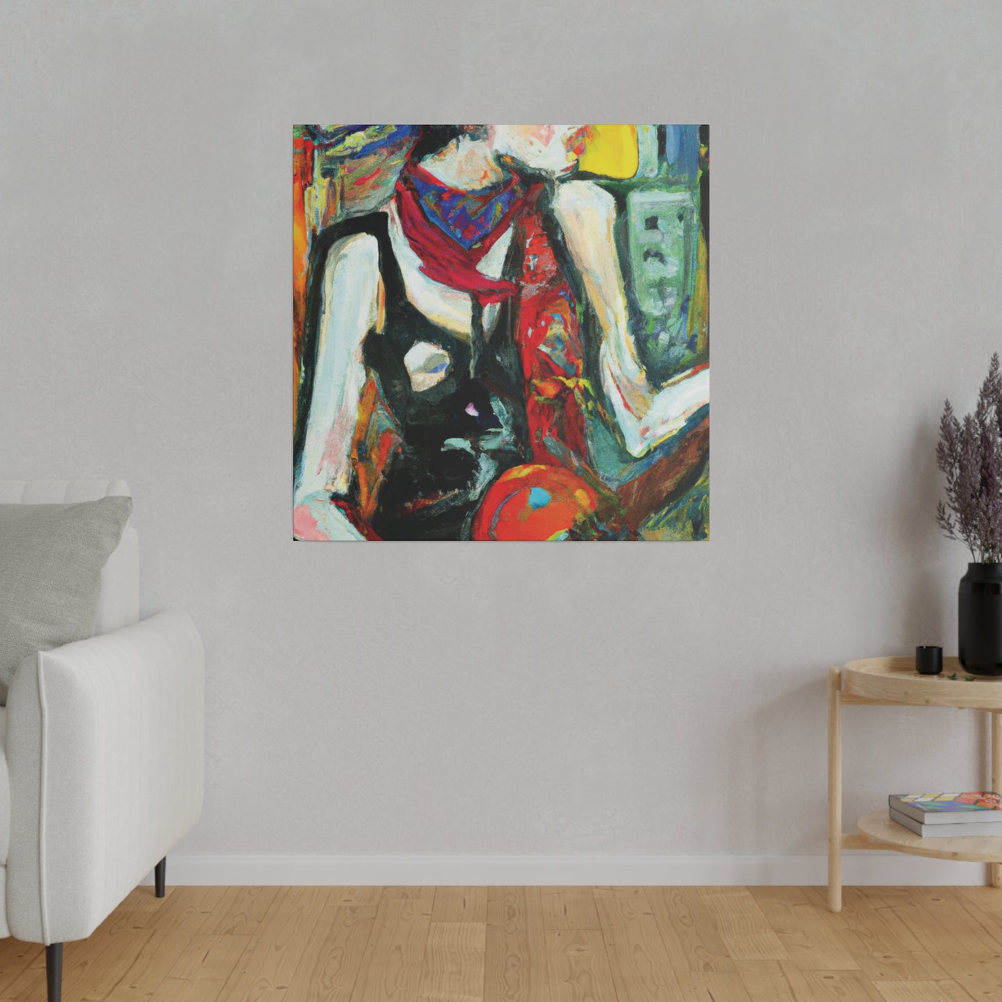 8733Q - Rockstar Oil Painting Style Print | Poster | Home Decor | Wall Art | Music Art | Canvas