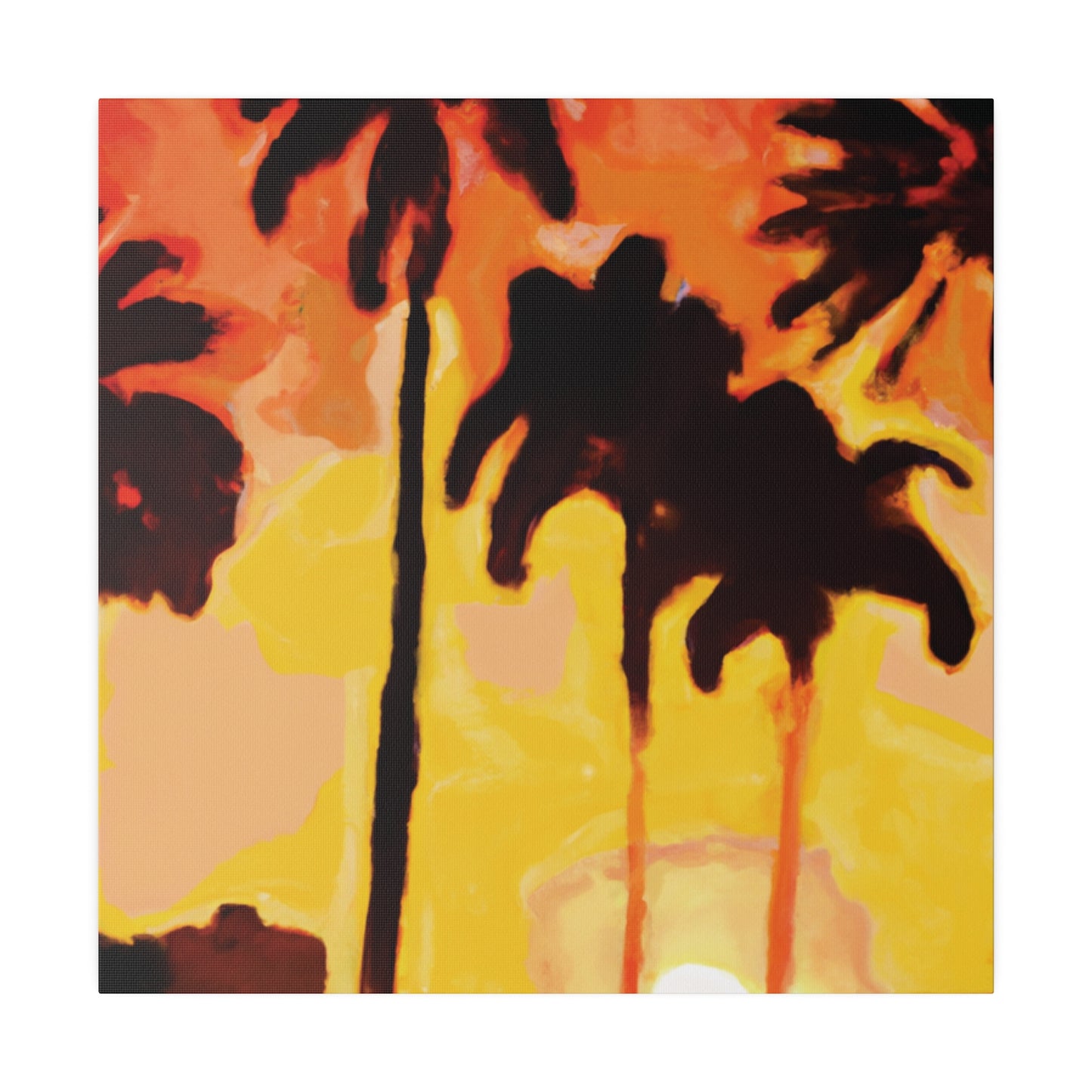 3259B - Miami Beach Sunset Painting Print | Miami | Beach | Sunset | Poster | Home Decor | Wall Art | Canvas