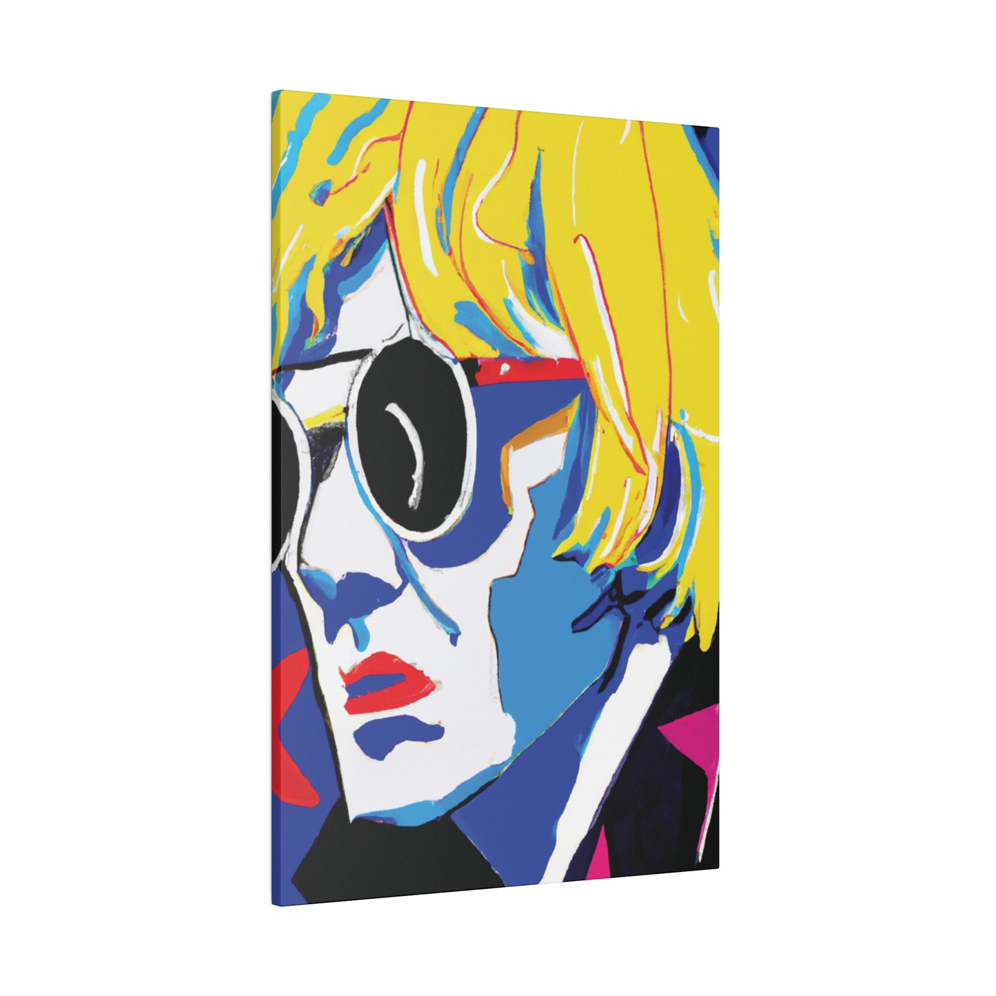 6259E - Rockstar Painting Print | Face | Abstract | Poster | Home Decor | Wall Art | Music Art | Canvas