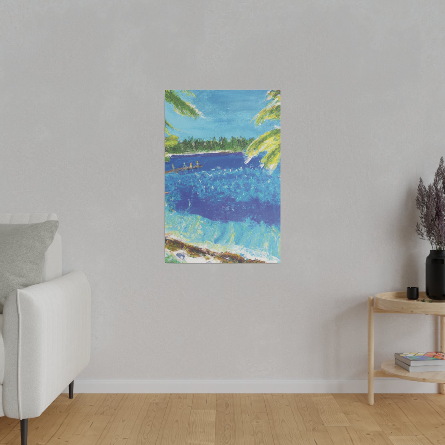 9673H - Bahamas Ocean Painting Print | Bahamas | Ocean | Beach | Poster | Home Decor | Wall Art | Canvas