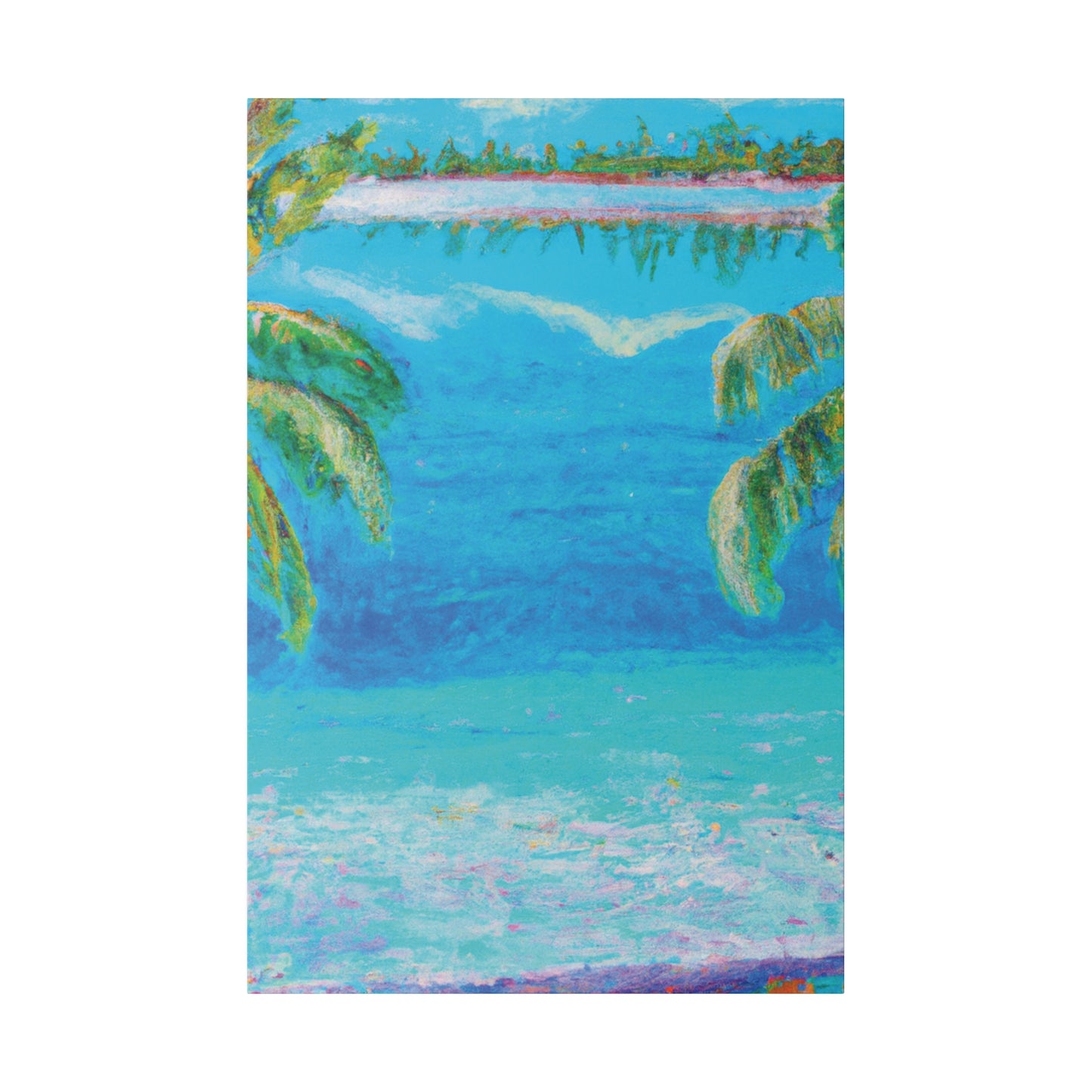 8159P - Bahamas Ocean Painting Print | Bahamas | Ocean | Beach | Poster | Home Decor | Wall Art | Canvas