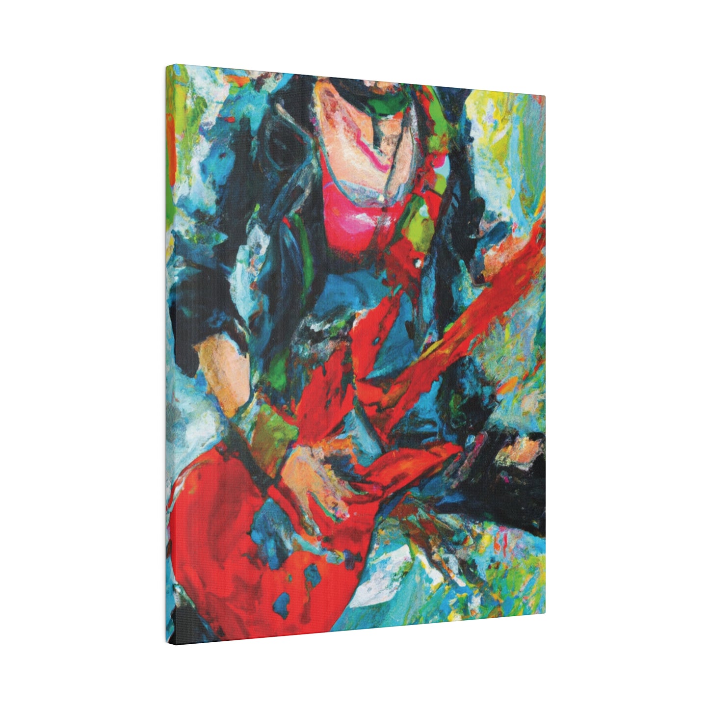 7746Y - Rockstar Oil Painting Style Print | Poster | Home Decor | Wall Art | Music Art | Canvas