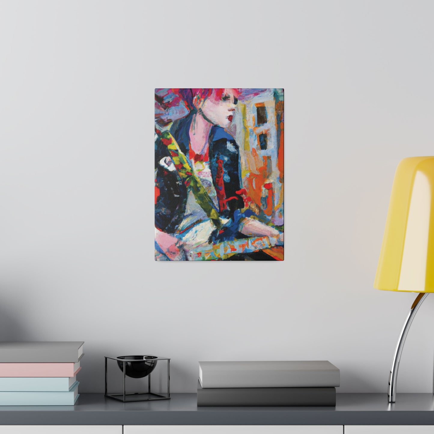 3276D - Rockstar Oil Painting Style Print | Poster | Home Decor | Wall Art | Music Art | Canvas