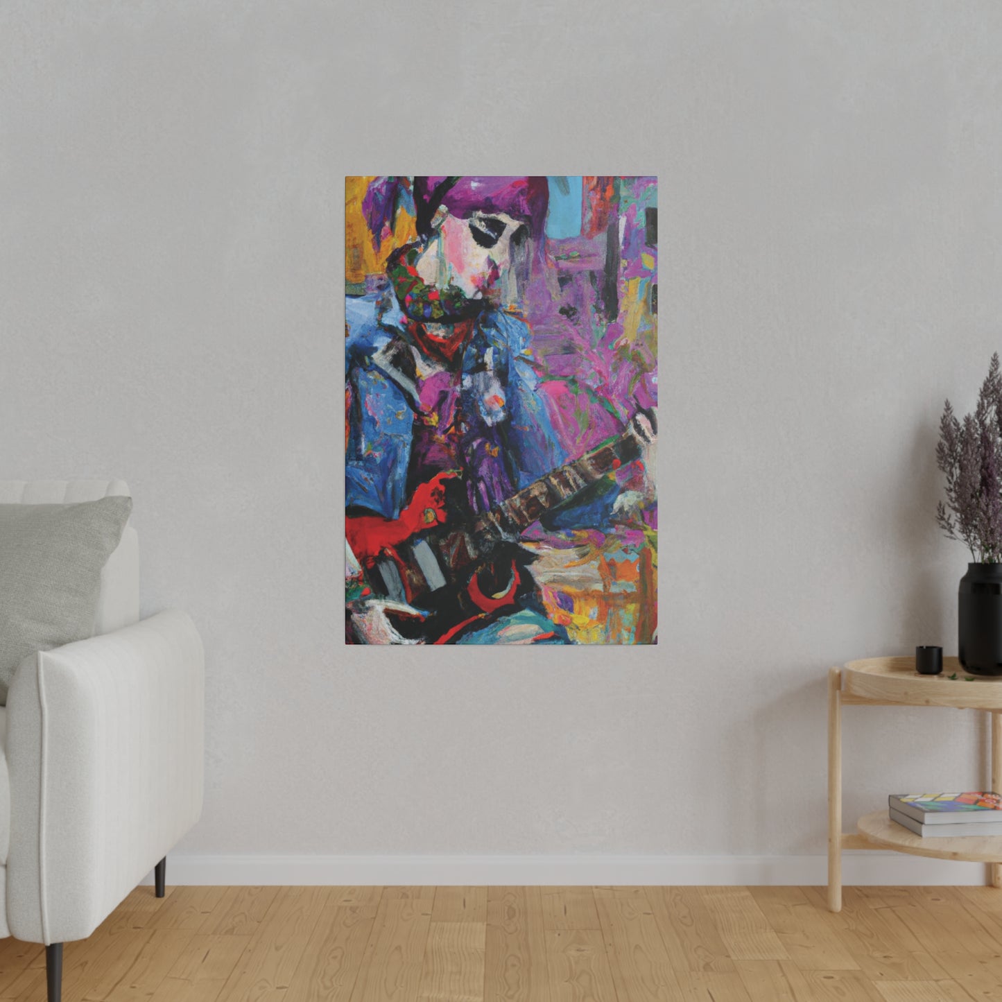 9210O - Rockstar Oil Painting Style Print | Poster | Home Decor | Wall Art | Music Art | Canvas
