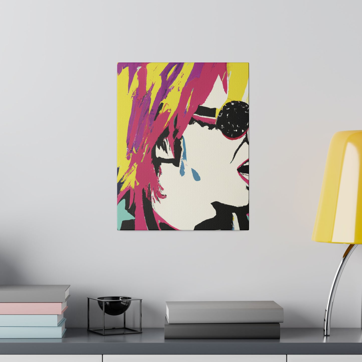 1794Z - Rockstar Painting Print | Face | Abstract | Poster | Home Decor | Wall Art | Music Art | Canvas