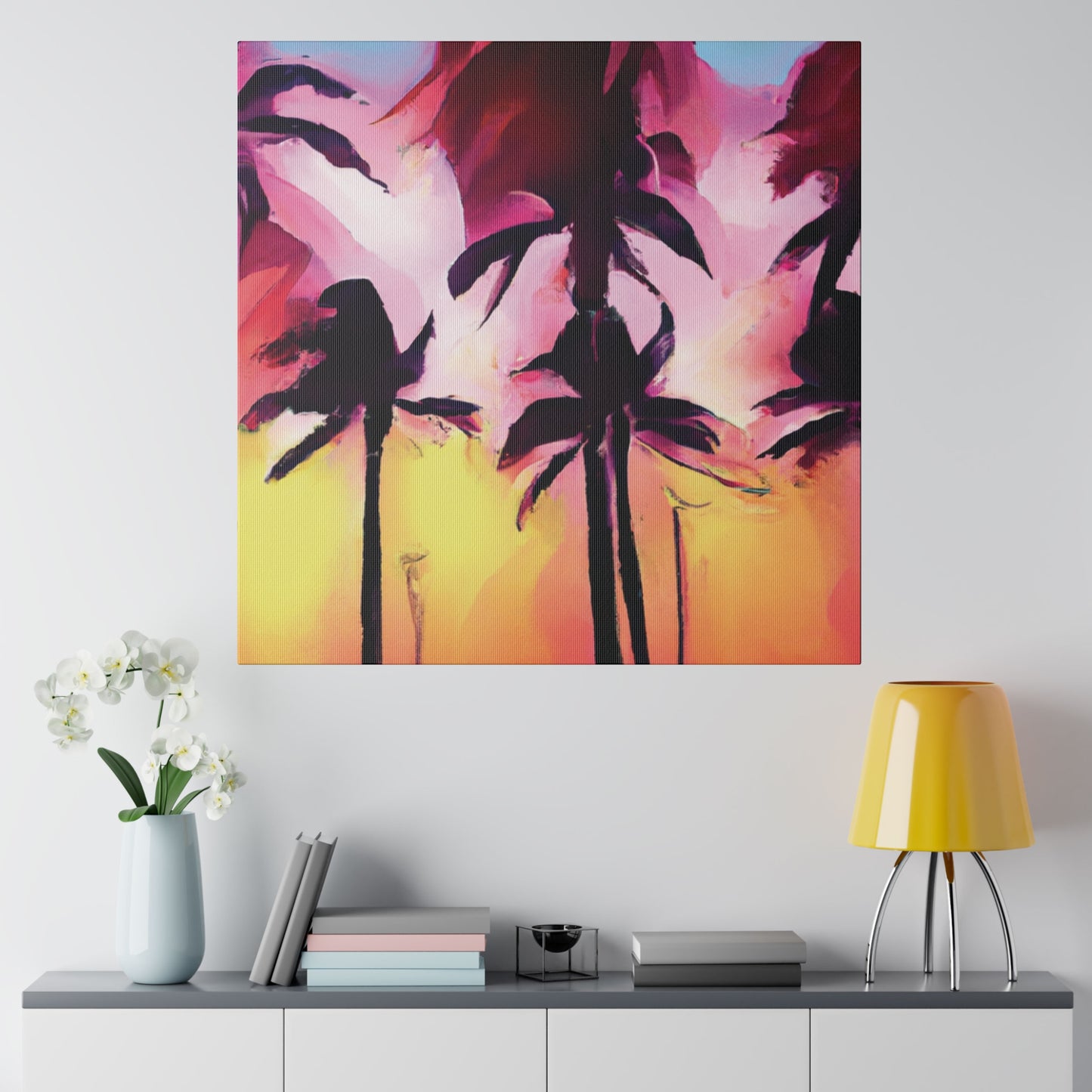 4536X - Miami Beach Sunset Painting Print | Miami | Beach | Sunset | Poster | Home Decor | Wall Art | Canvas