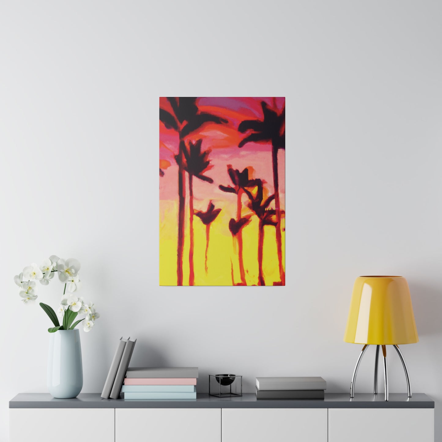 2249A - Miami Beach Sunset Painting Print | Miami | Beach | Sunset | Poster | Home Decor | Wall Art | Canvas