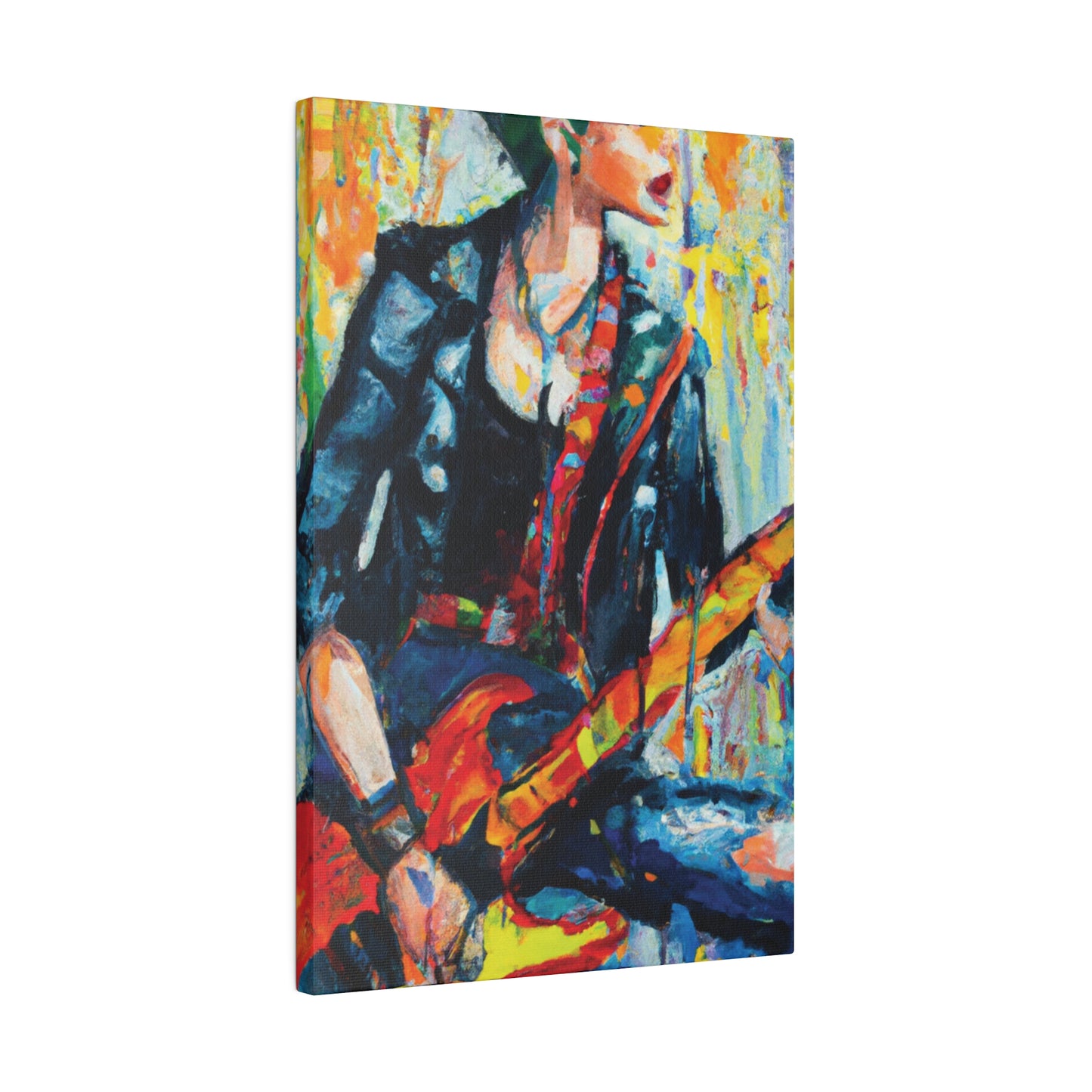 4573T - Rockstar Oil Painting Style Print | Poster | Home Decor | Wall Art | Music Art | Canvas