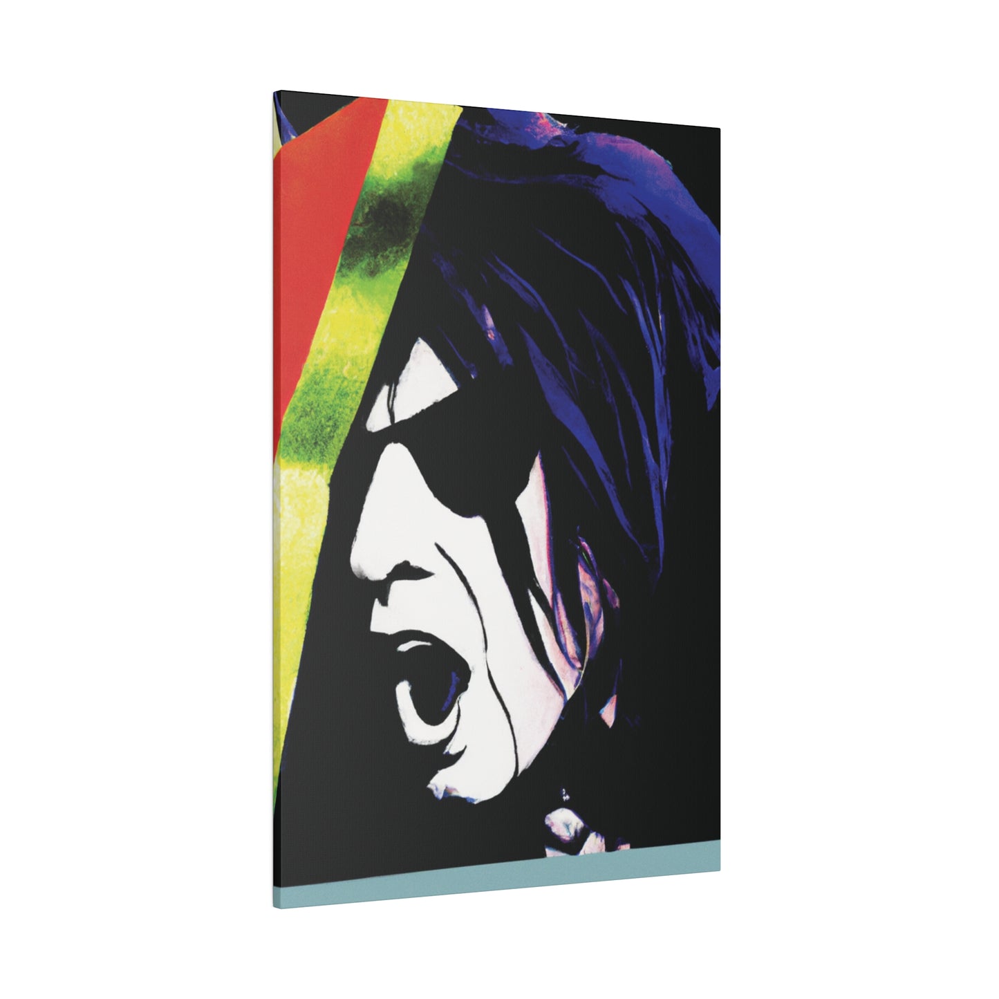 1890A - Rockstar Painting Print | Face | Abstract | Poster | Home Decor | Wall Art | Music Art | Canvas